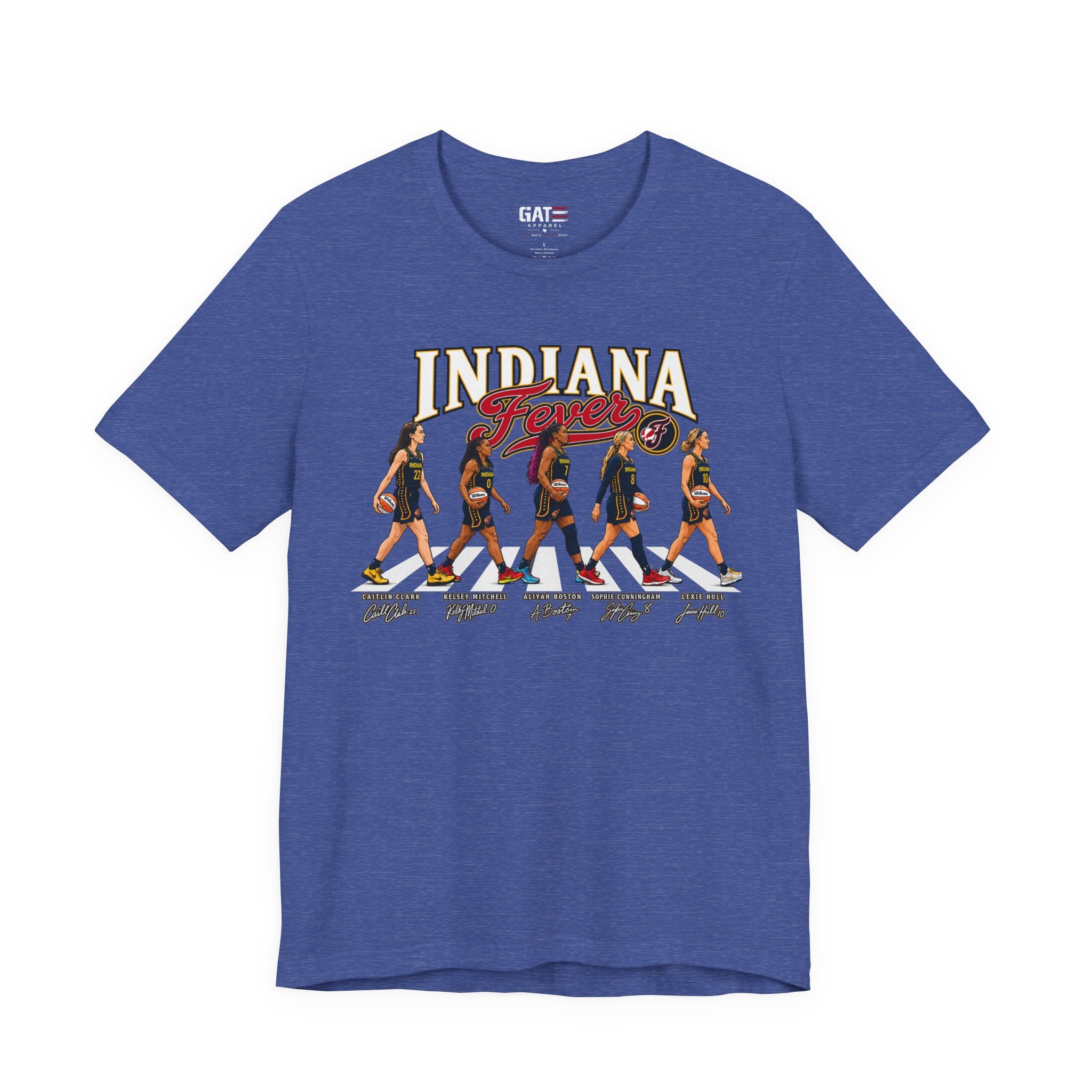Indiana Fever Team Shirt|Caitlin Clark|Sophie Cunningham Retro Abbey Road Basketball Tee