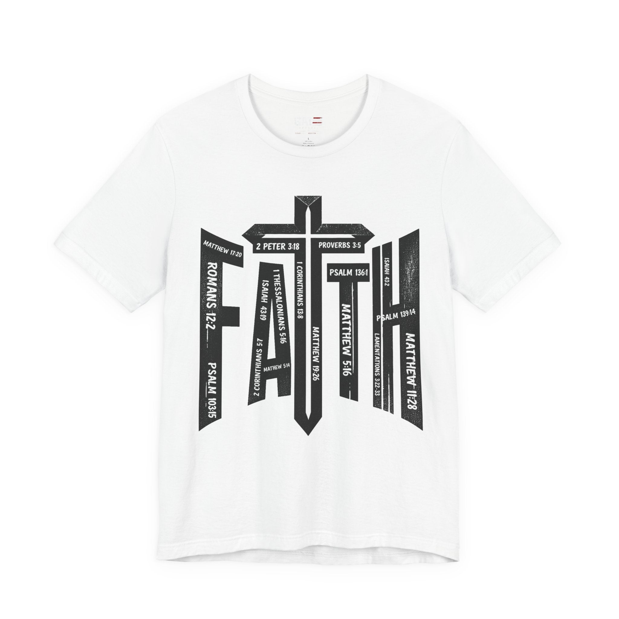 Faith Cross T-Shirt – Bible Verse Reference Graphic Tee