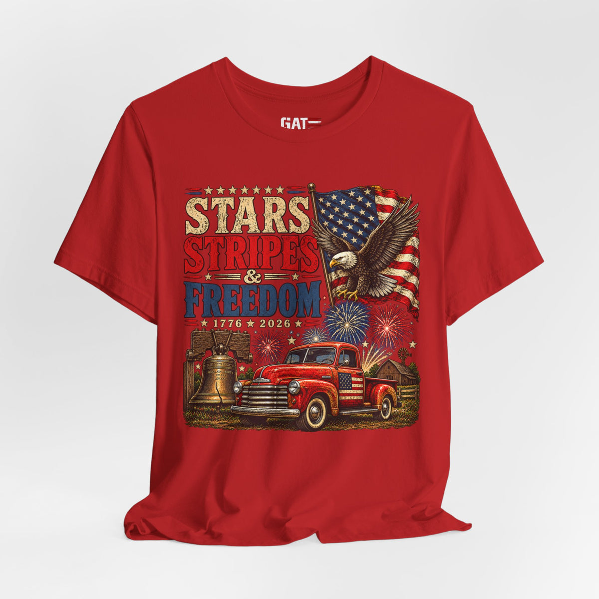 Stars Stripes & Freedom Shirt | Patriotic American Tee