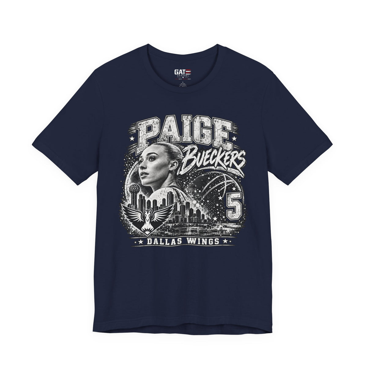 Paige Bueckers graphic tee alternate mockup