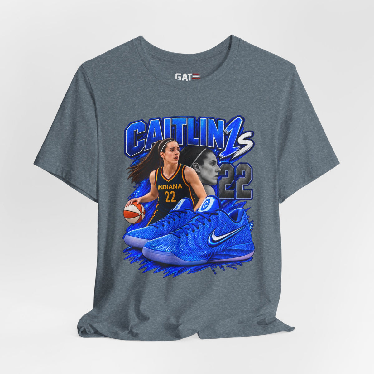 Caitlin Clark Caitlin 1s Racer Blue Classic Sneaker Shirt