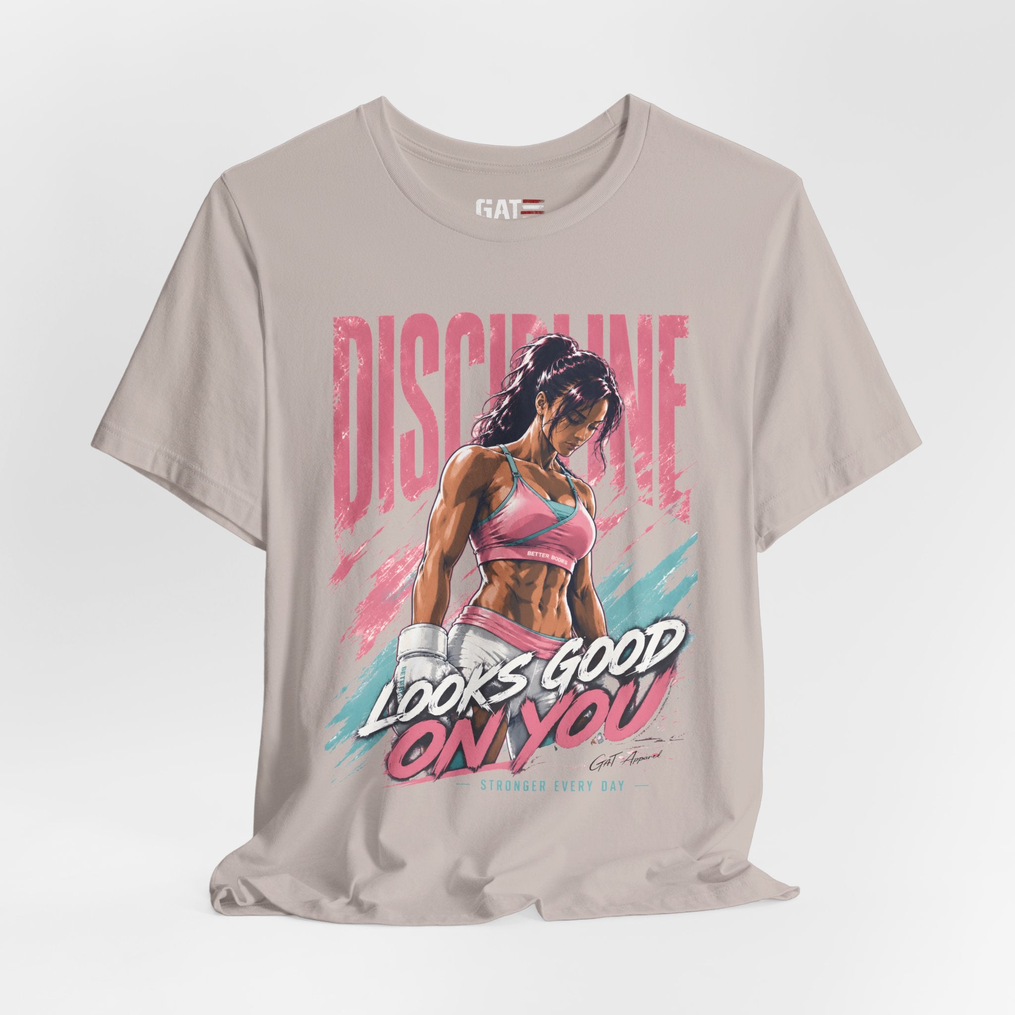 Discipline Looks Good On You Shirt, Women's Gym Shirt, Motivational Workout Tee, Fitness Graphic T Shirt, Cute Gym Apparel, Weightlifting
