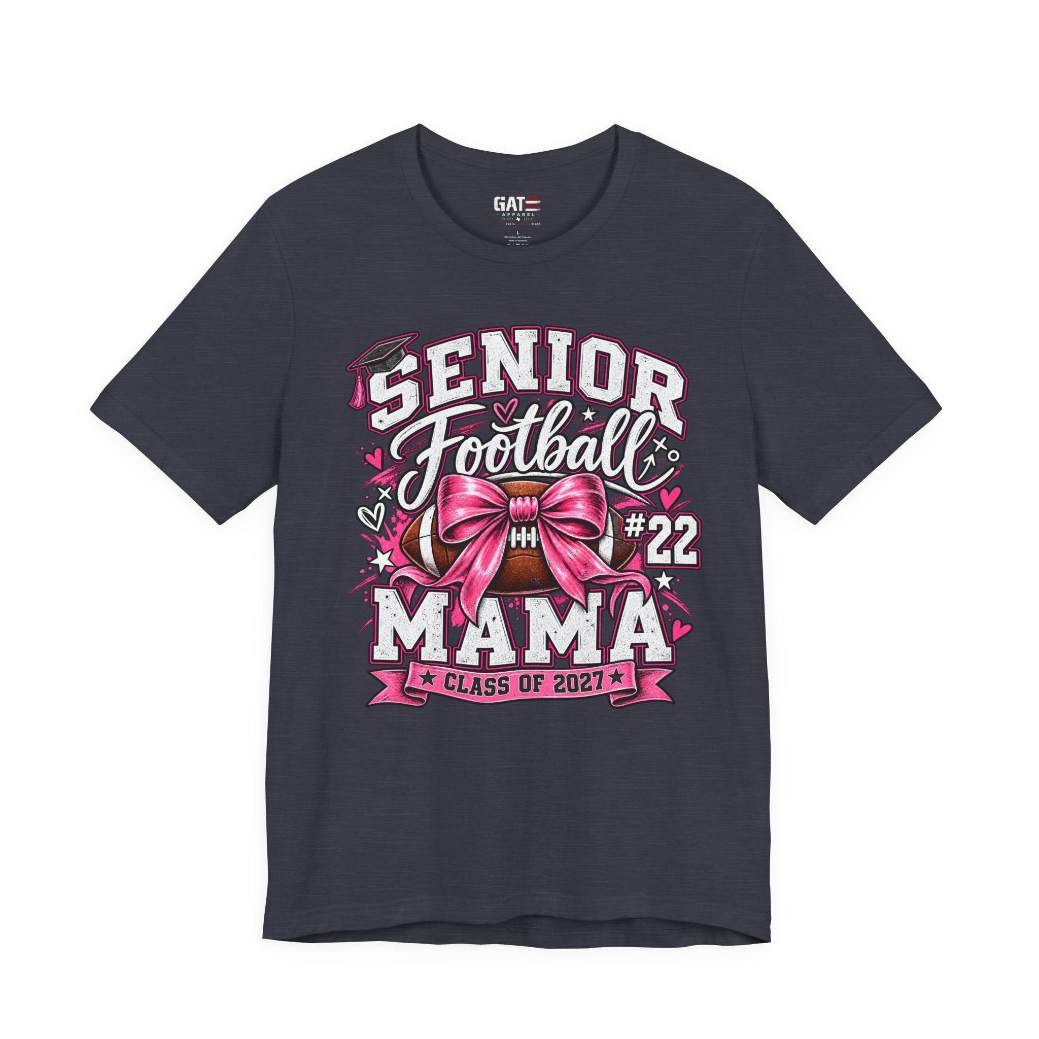 Football Mom Personalized Shirt Custom Player Name Number Helmet Game Day Tee