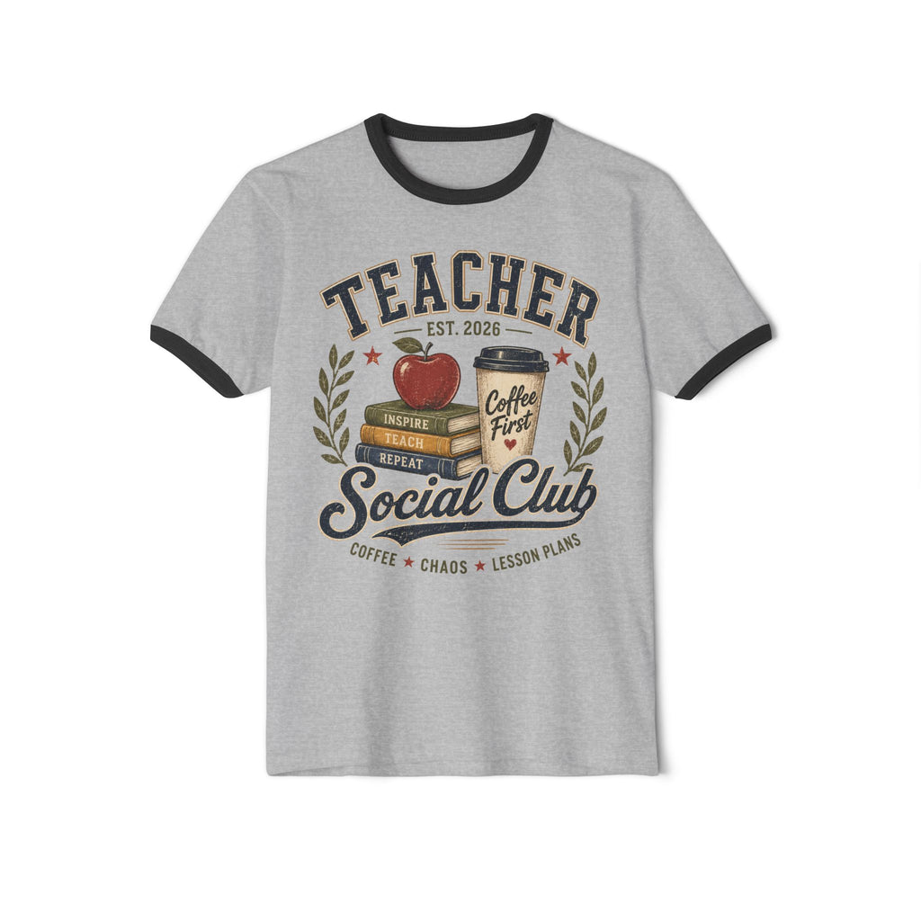 Copy of Yellowstone National Park Ringer T-Shirt — Retro Geyser Graphic