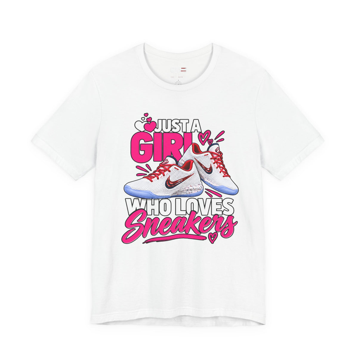 Caitlin Clark Caitlin 1s Just a Girl Sneaker Shirt | Style 4