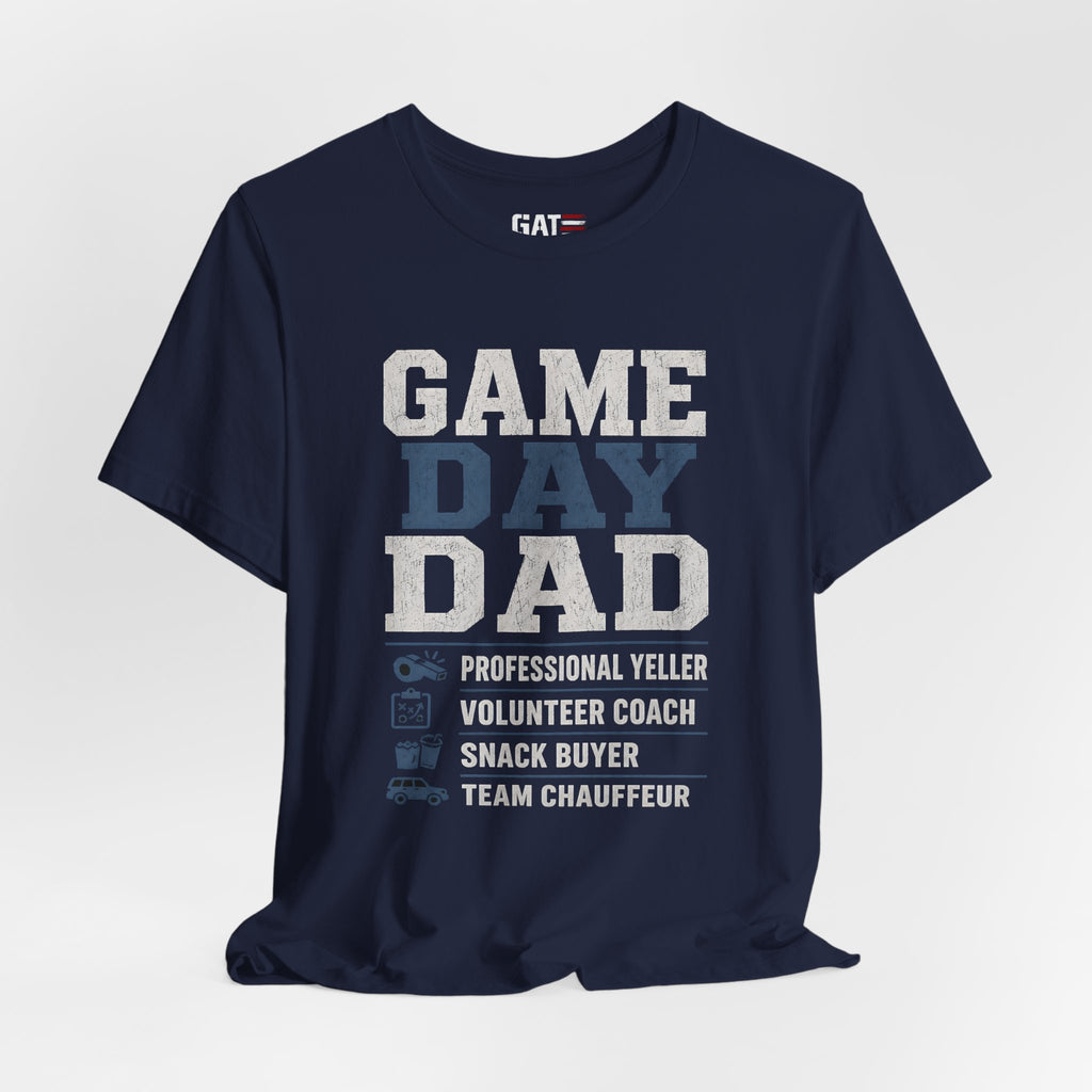 Game Day Dad Shirt, Father's Day Gift for Dad, Football Dad Tee, Baseball Dad Shirt, Team Chauffeur Coach Dad Tee