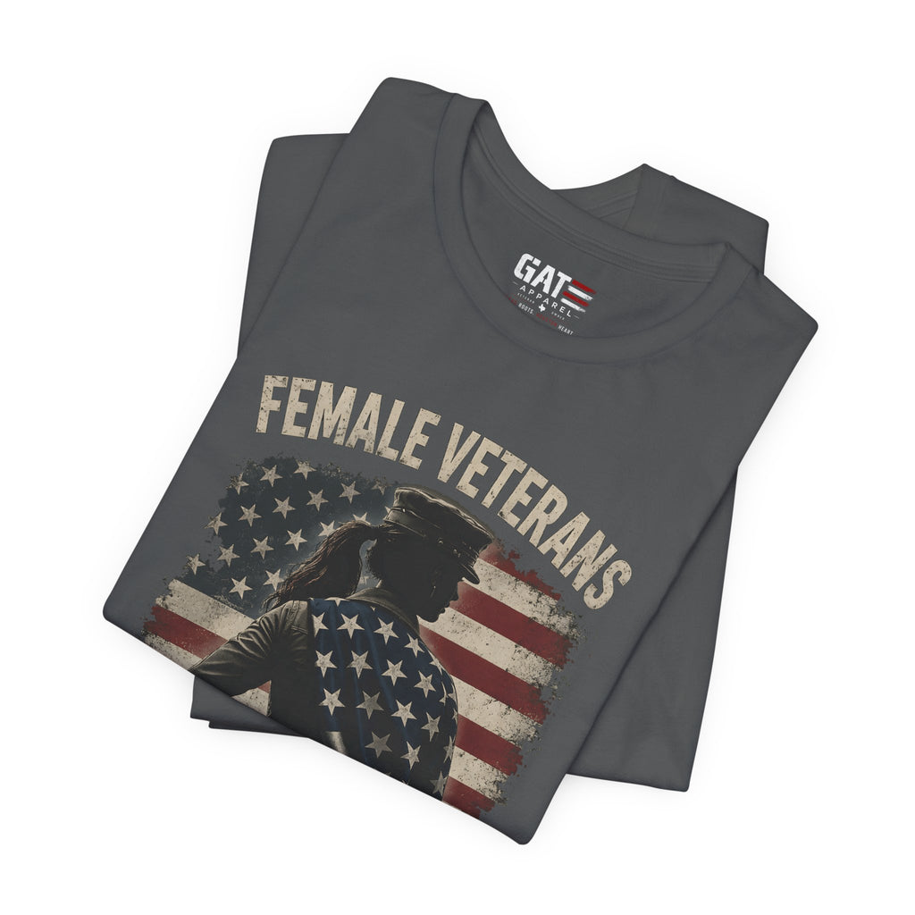 Female Veteran Shirt, Women Veteran Tee, Patriotic Military Shirt for Women, Female Veterans Gift, Veteran Pride Shirt, Women Who Served