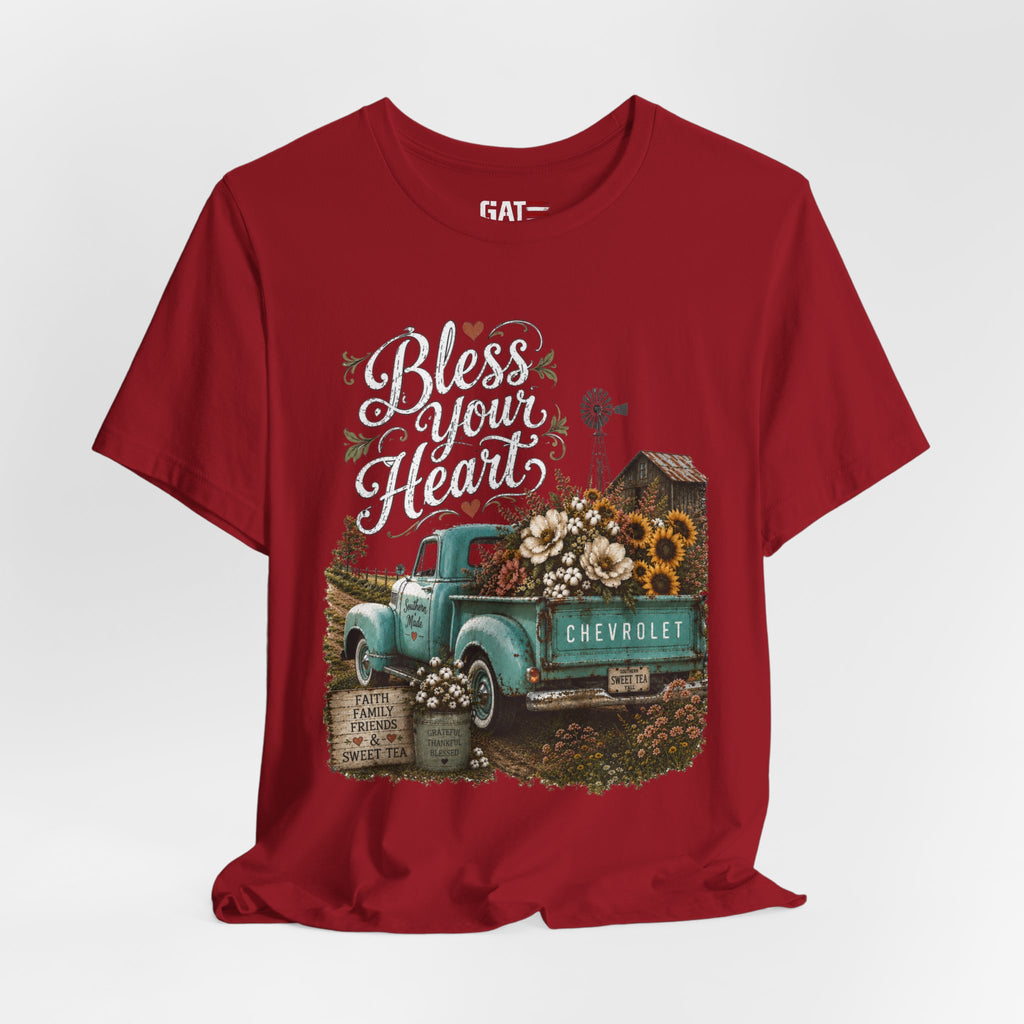 Funny Southern Shirt, Bless Your Heart Tee, Southern Humor Graphic Tee, Magnolia Floral Shirt, Country Girl Gift, Farmhouse Style Tee