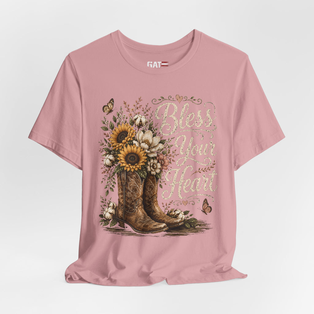 Funny Southern Shirt, Bless Your Heart Tee, Southern Humor Graphic Tee, Magnolia Floral Shirt, Country Girl Gift, Farmhouse Style Tee