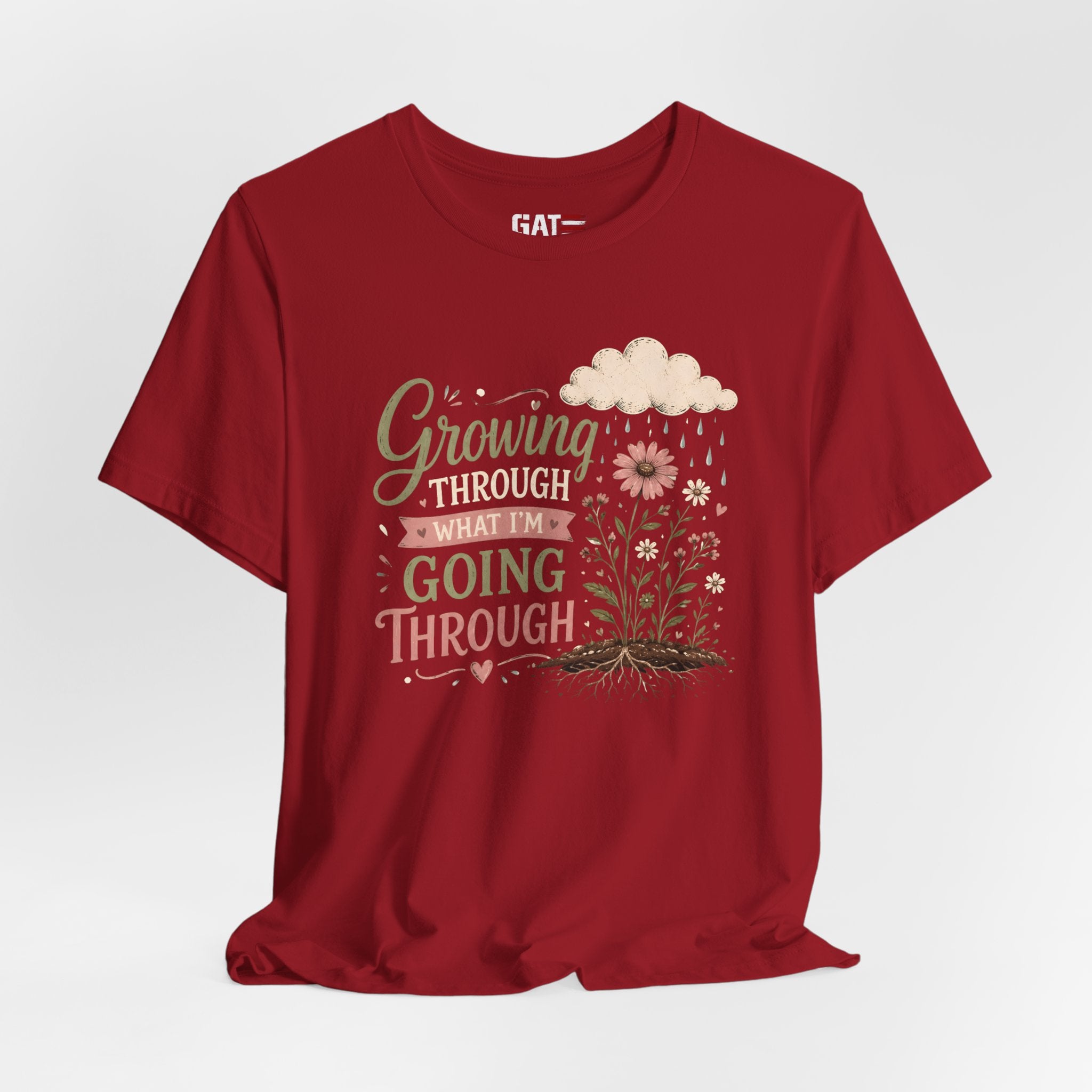 Motivational Christian Shirt for Women, Inspirational Growth Graphic Tee, Faith Encouragement Shirt, Floral Positive Mindset Gift