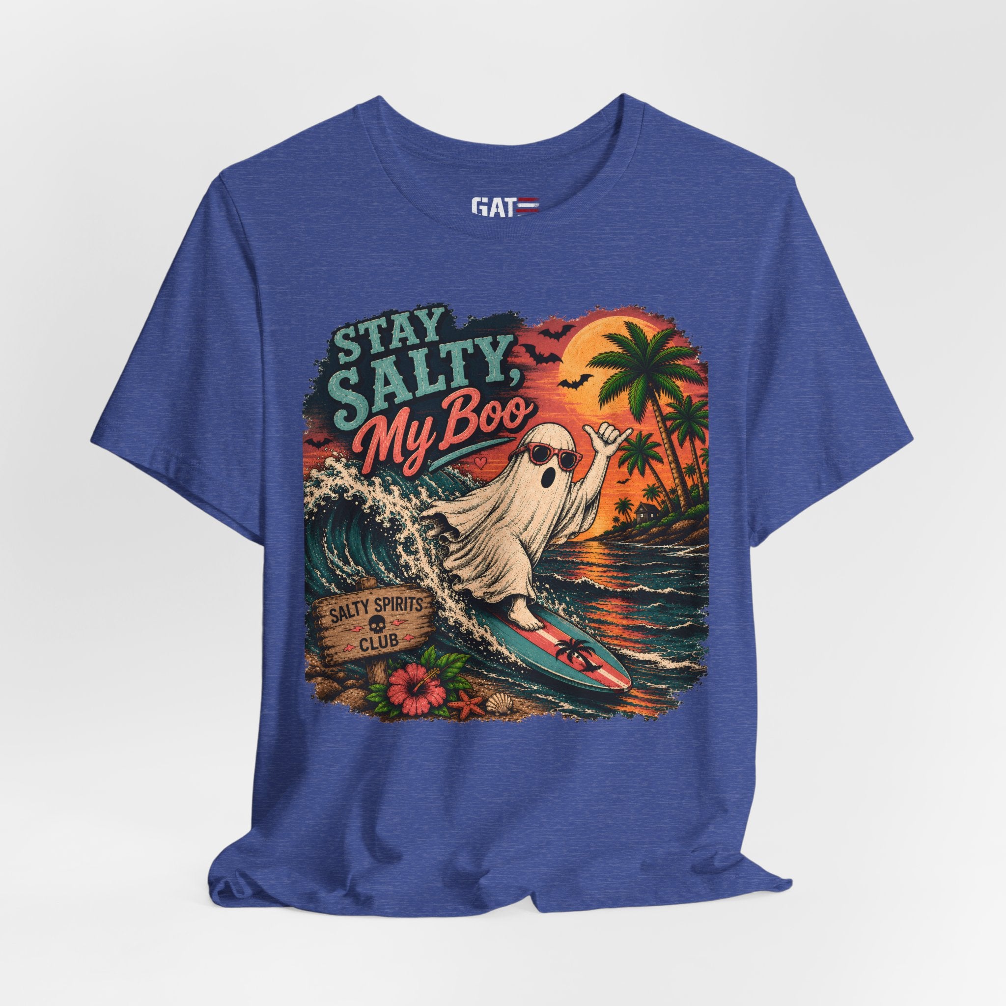 Summerween Shirt, Spooky Beach Shirt, Ghost Beach Tee, Halloween Beach Shirt, Coastal Halloween Tee, Tropical Ghost Shirt