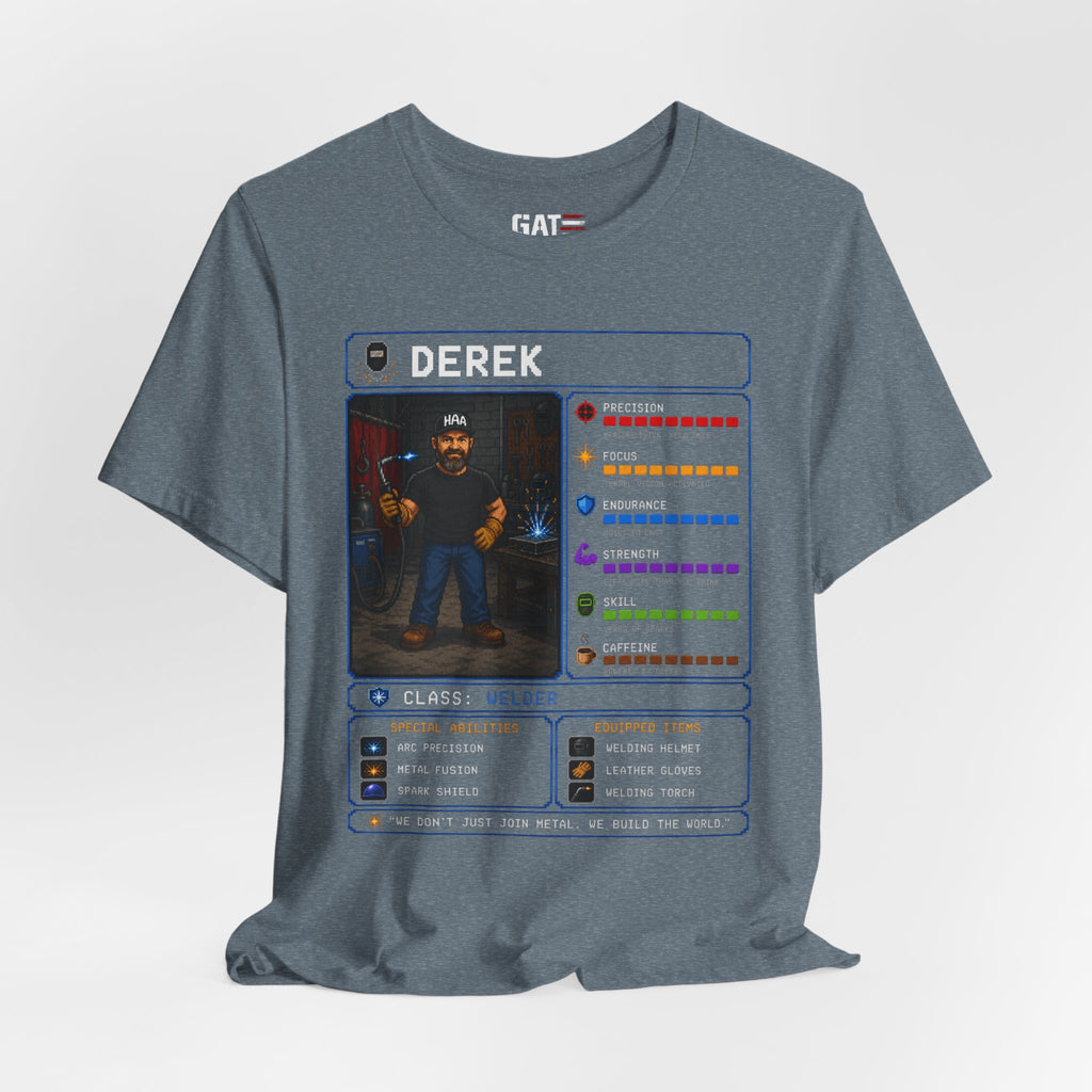 Custom Welder RPG Character Shirt| Personalized Welding Gift