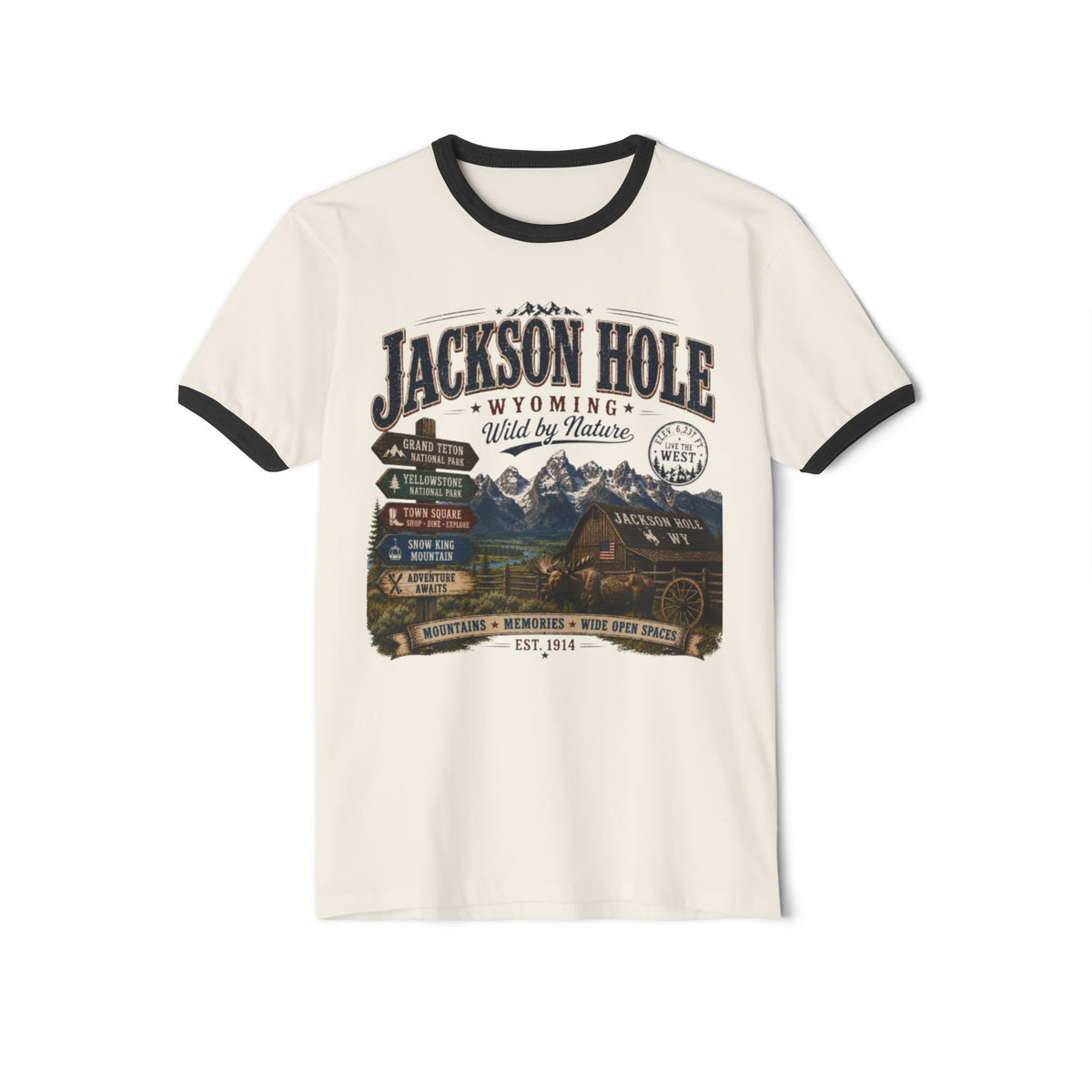 Jackson Hole Scenic Shirt | Vintage Travel Tee