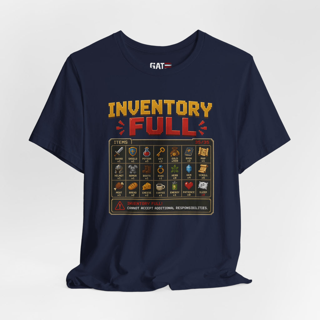 Inventory Full | Retro Gaming Shirt