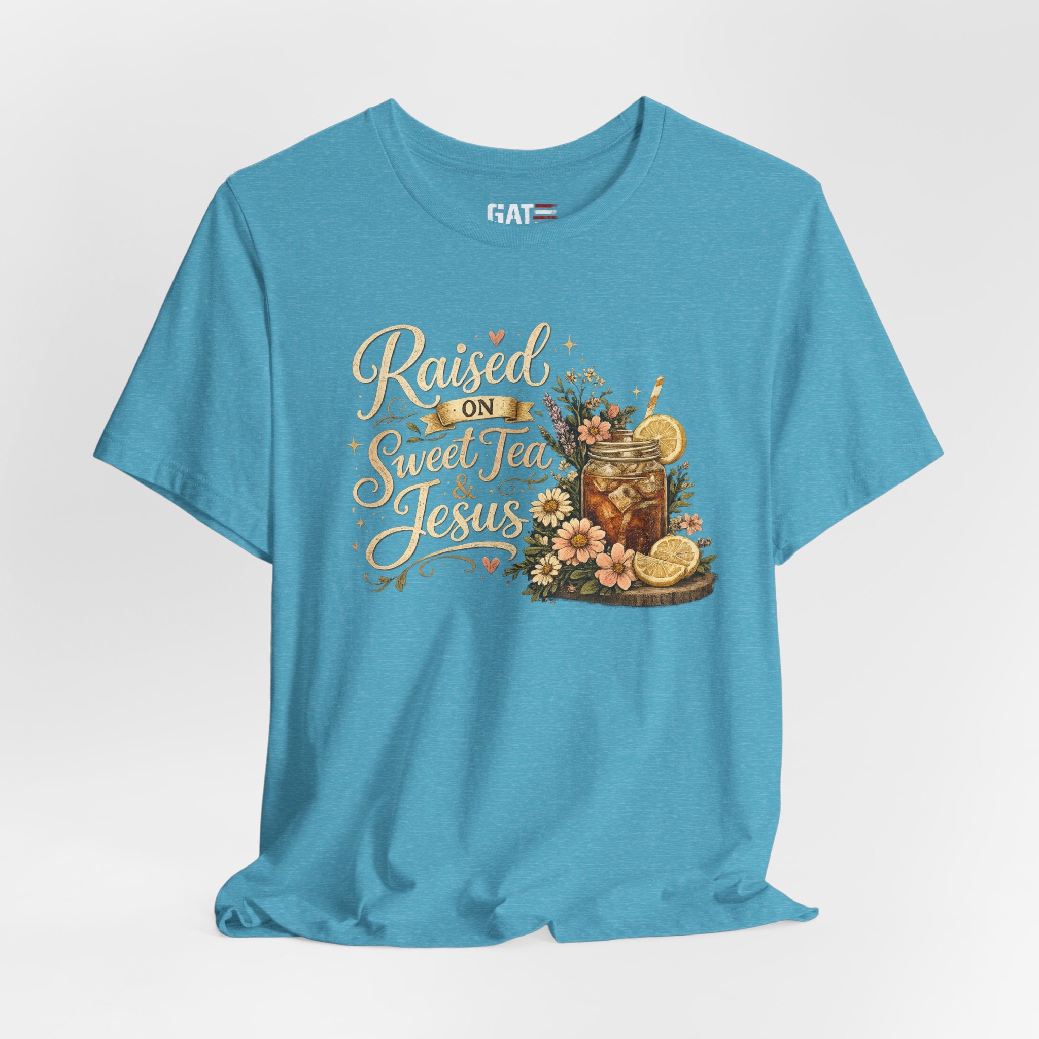 Southern Faith Shirt for Women, Christian Country Graphic Tee, Floral Mason Jar Design, Religious Gift, Southern Girl Apparel