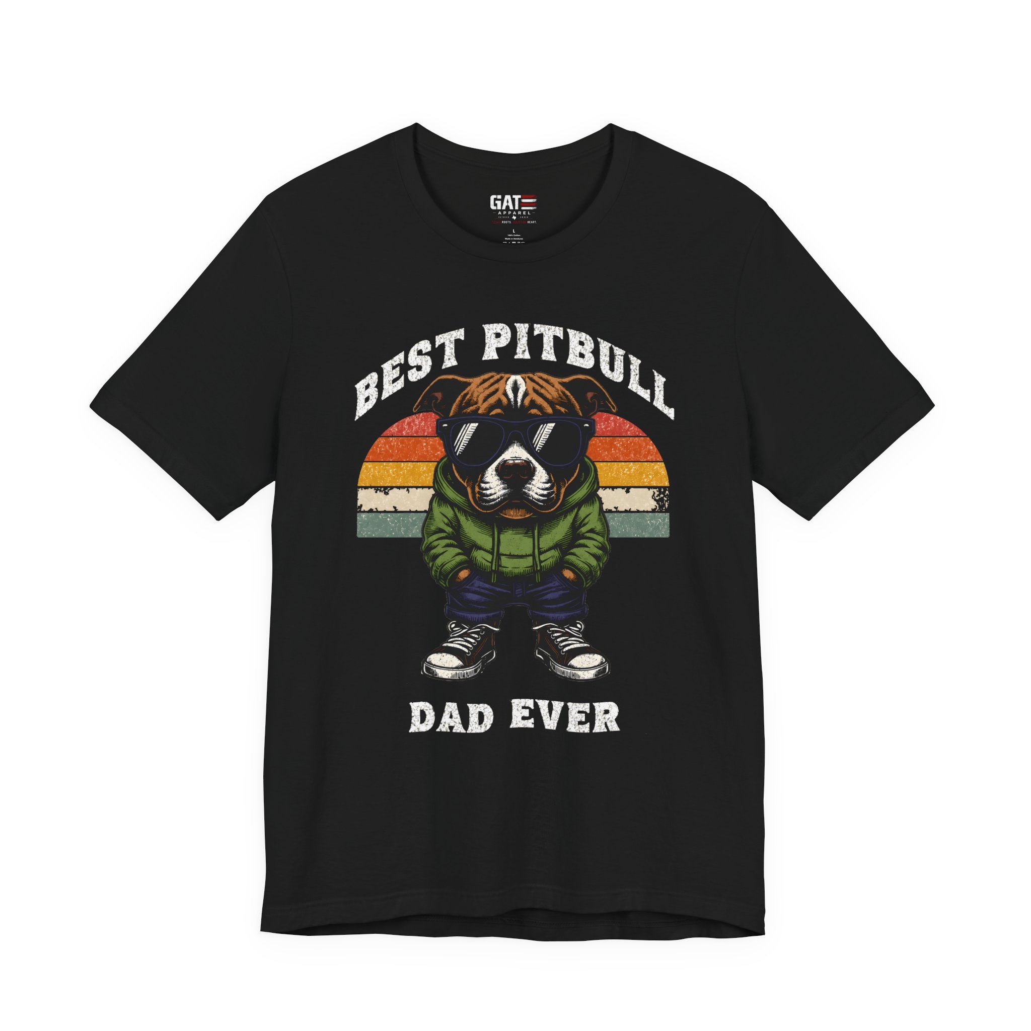 Best Pitbull Dad Ever T‑Shirt