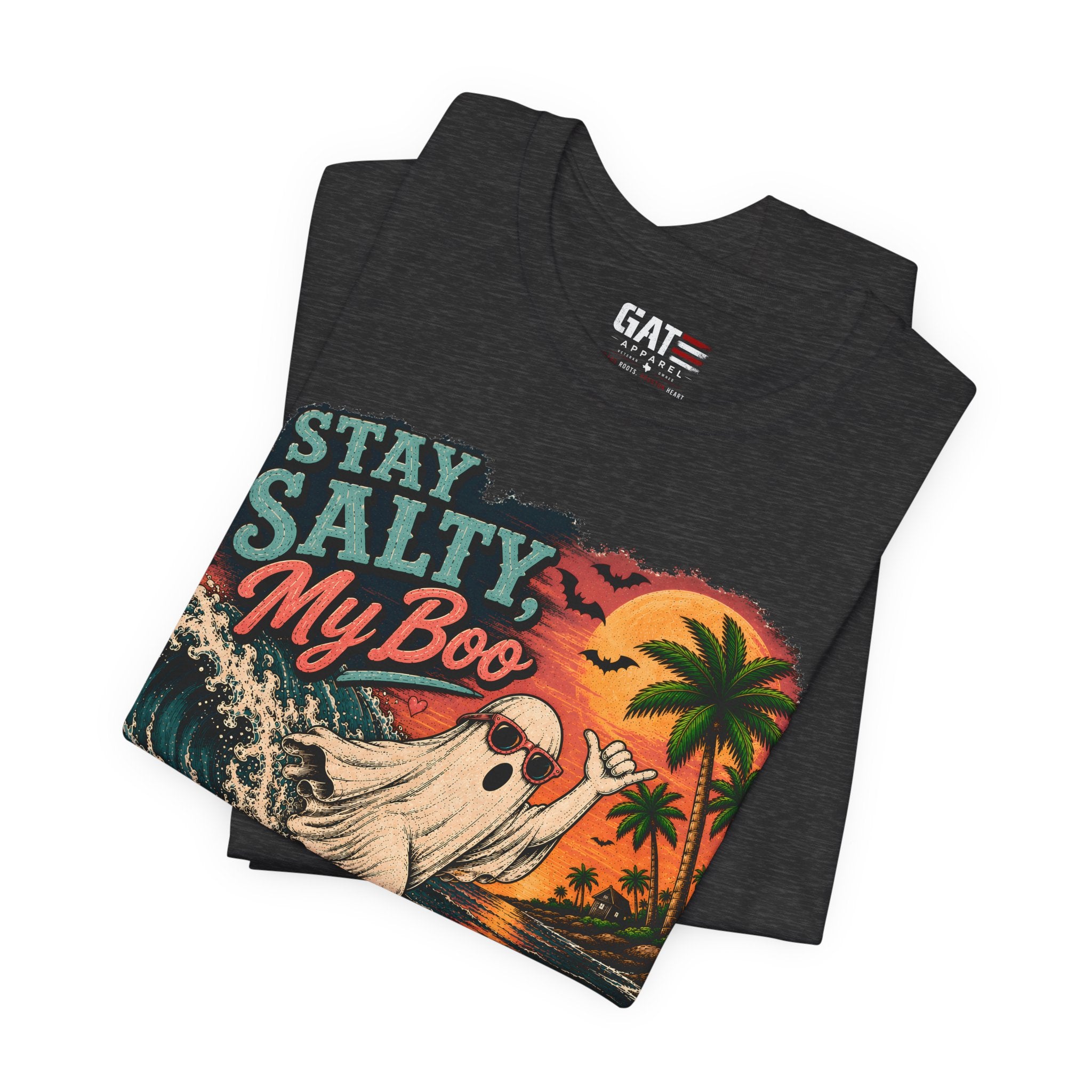 Summerween Shirt, Spooky Beach Shirt, Ghost Beach Tee, Halloween Beach Shirt, Coastal Halloween Tee, Tropical Ghost Shirt