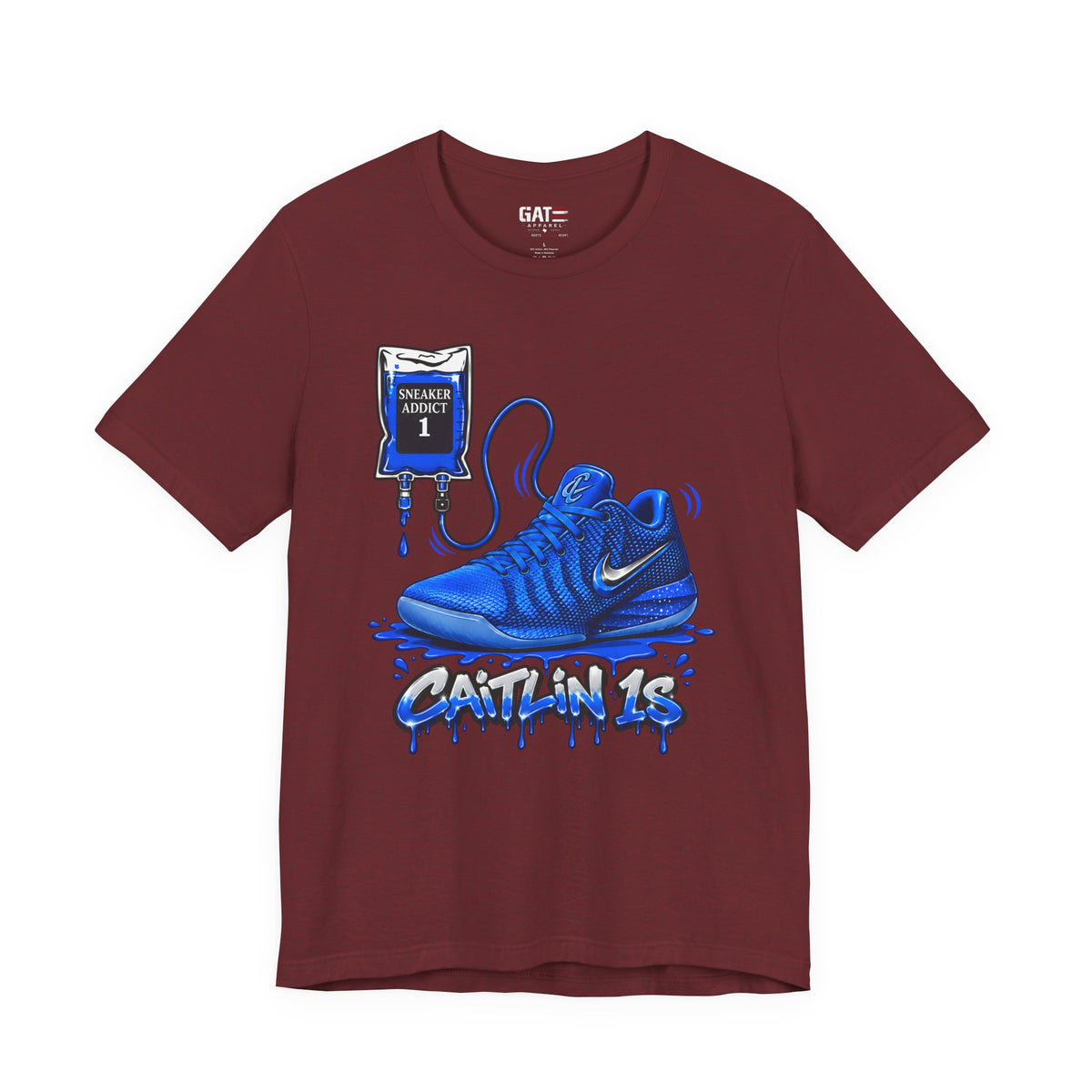 Caitlin Clark Caitlin 1s Addict Blue Sneaker Shirt