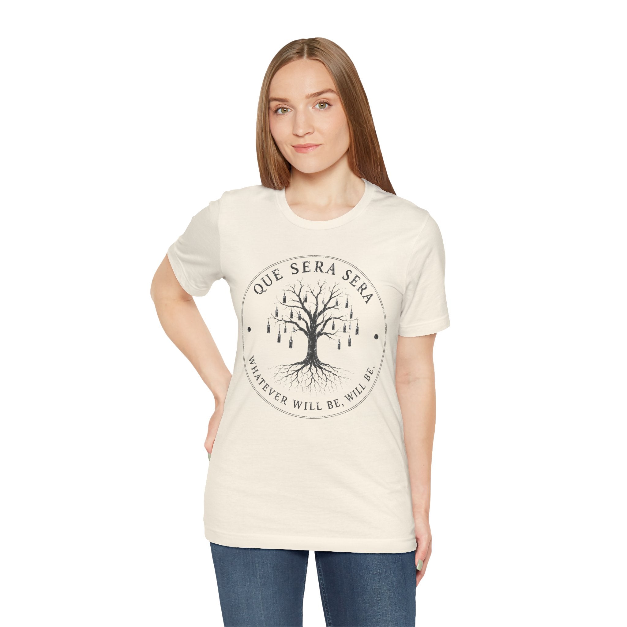 FromVille|Que Sera Sera Tree T-Shirt — "Whatever Will Be, Will Be" Casual Tee