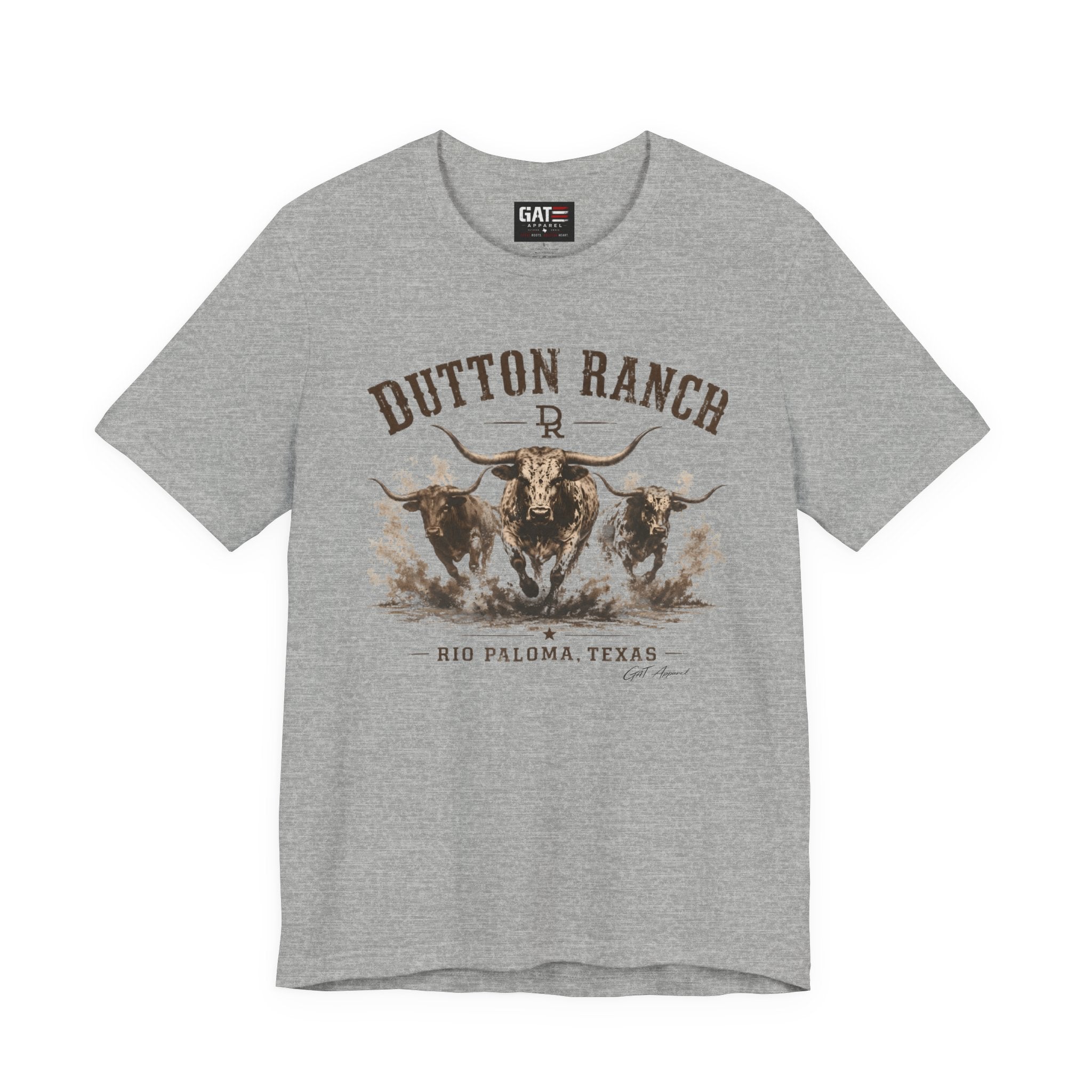Dutton Ranch Longhorn Shirt, Yellowstone Inspired Western Tee, Cowboy Ranch Graphic T-Shirt, Texas Country Shirt, Rustic Cowgirl Gift