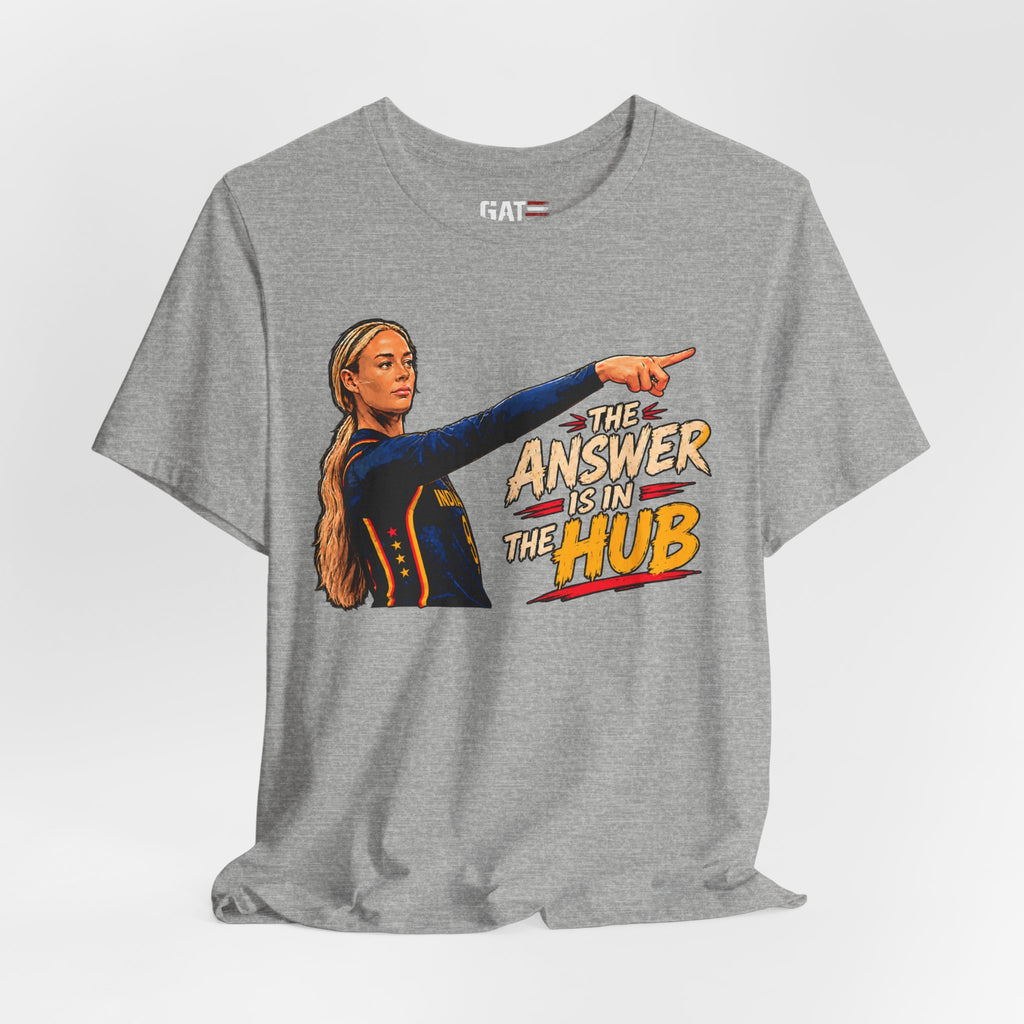 The Answer Is In The Hub Shirt | School Graphic Tee