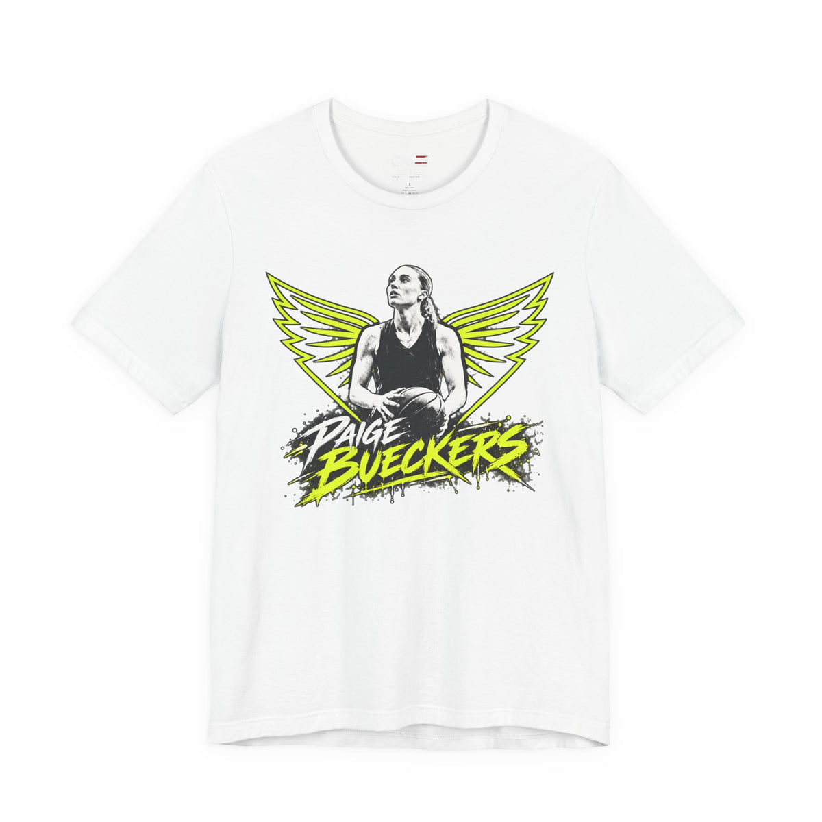Paige Bueckers basketball fan tee mockup