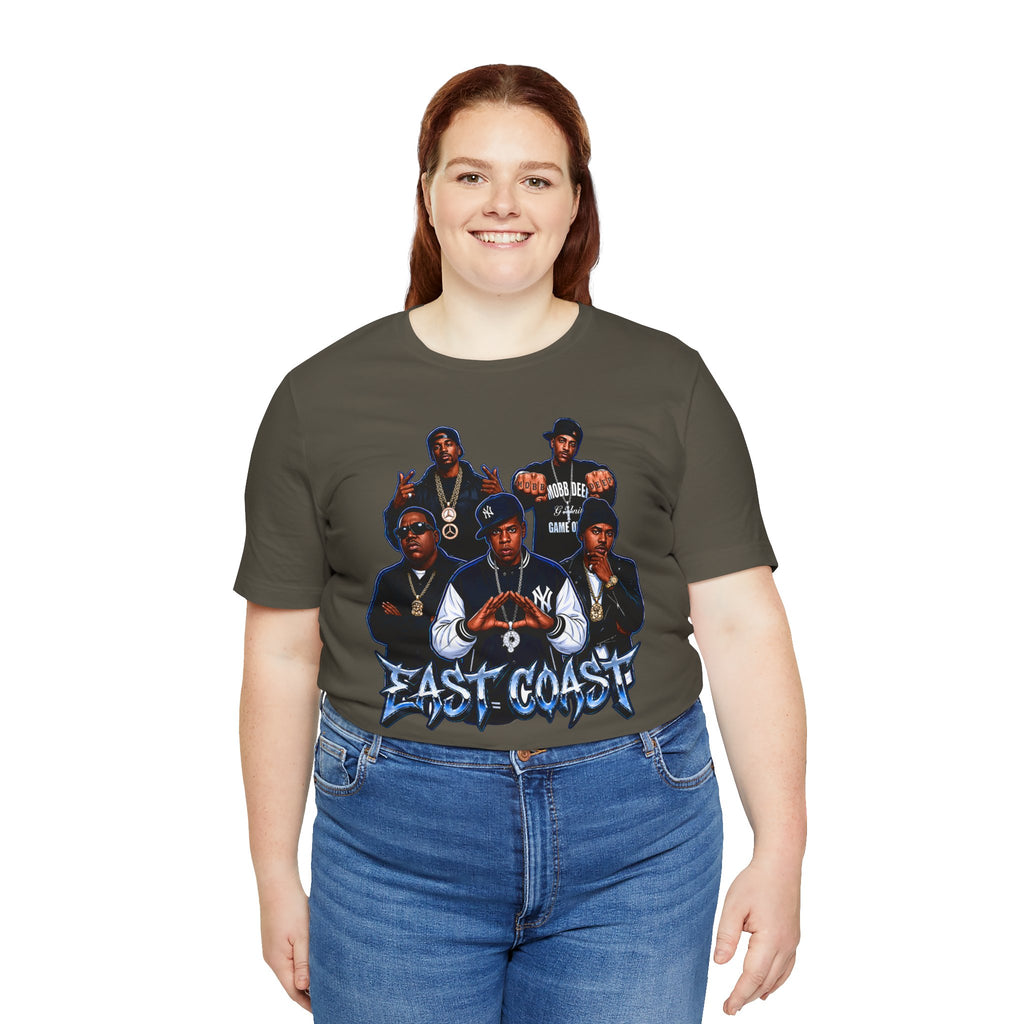 East Coast Hip Hop T-Shirt — 'East Coast' Vintage Rap Group Graphic Tee