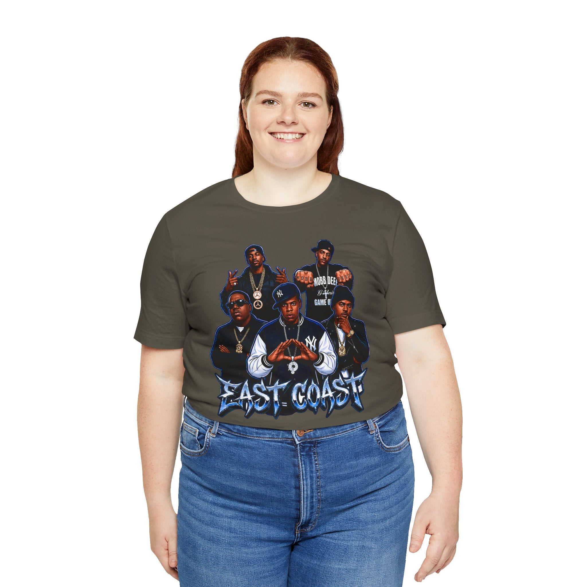 East Coast Hip Hop T-Shirt — 'East Coast' Vintage Rap Group Graphic Tee