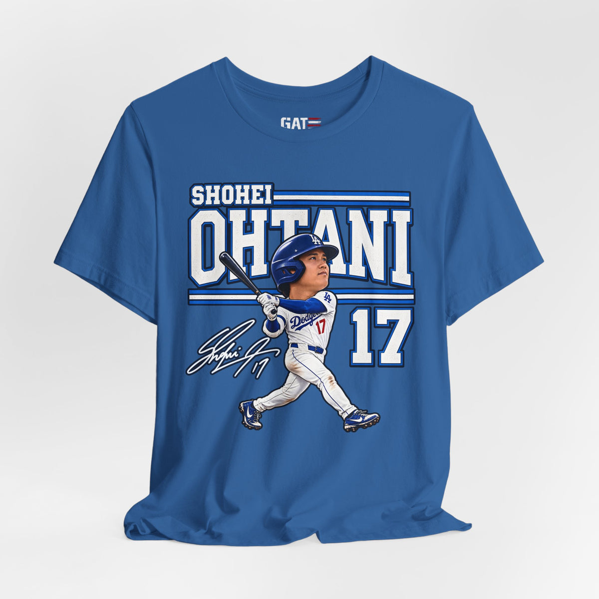 Shohei Ohtani Big Head Baseball Graphic Shirt – Los Angeles #17 Fan Tee