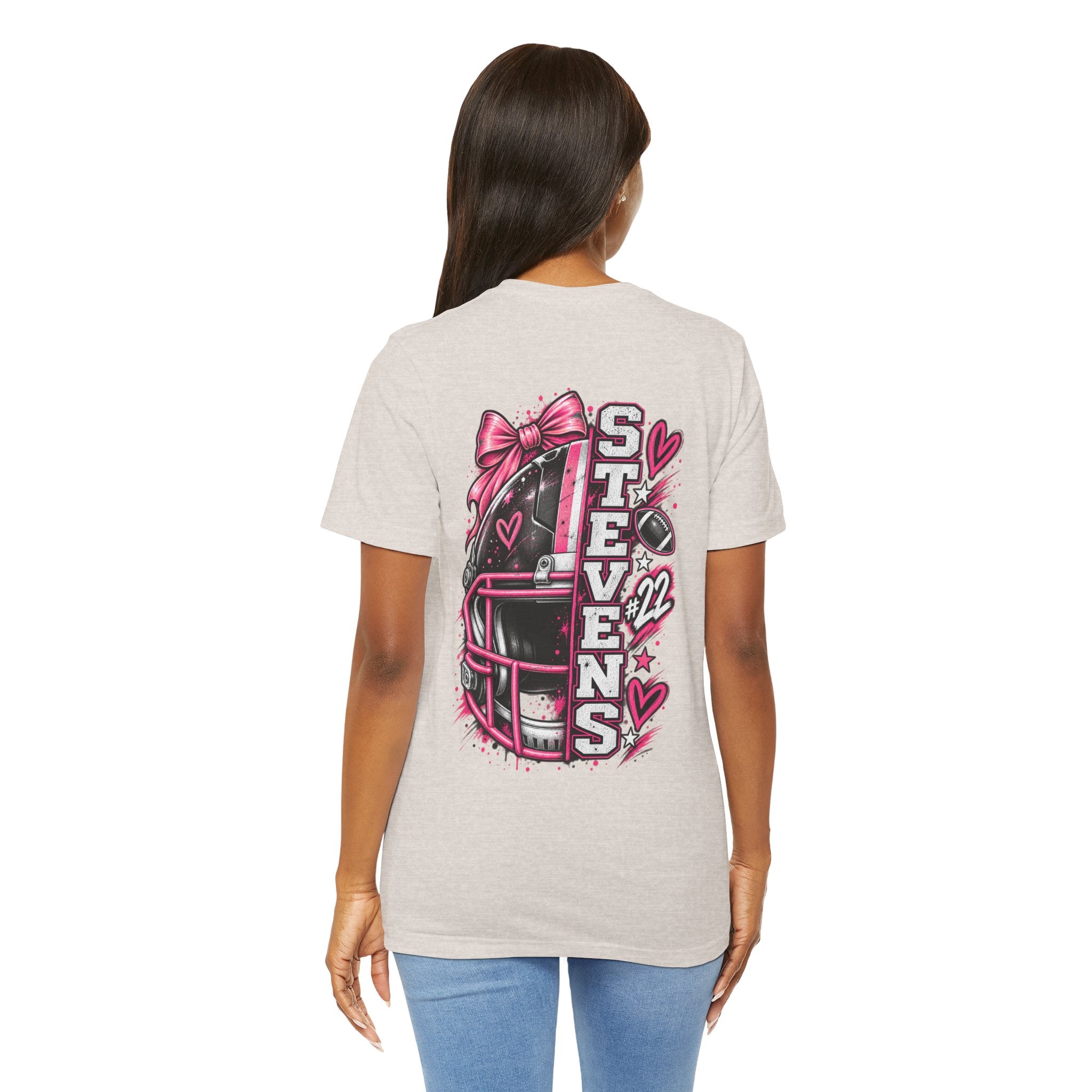 Football Mom Personalized Shirt Custom Player Name Number Helmet Game Day Tee