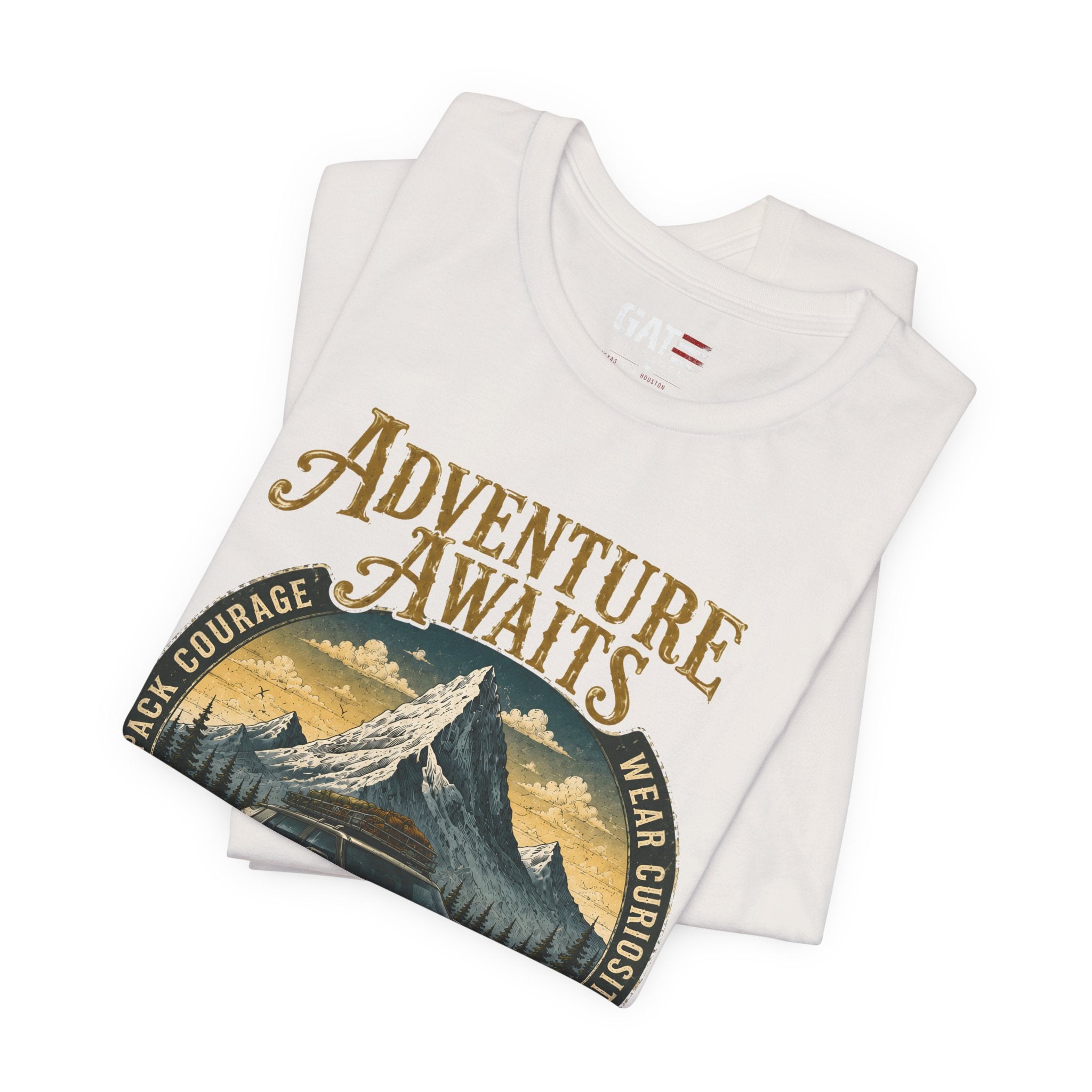 Adventure Awaits Shirt, Rivian Camping, Mountain Adventure Tee, Overlanding Shirt, Off Road SUV Graphic Tee, Outdoor, Nature Lover Shirt