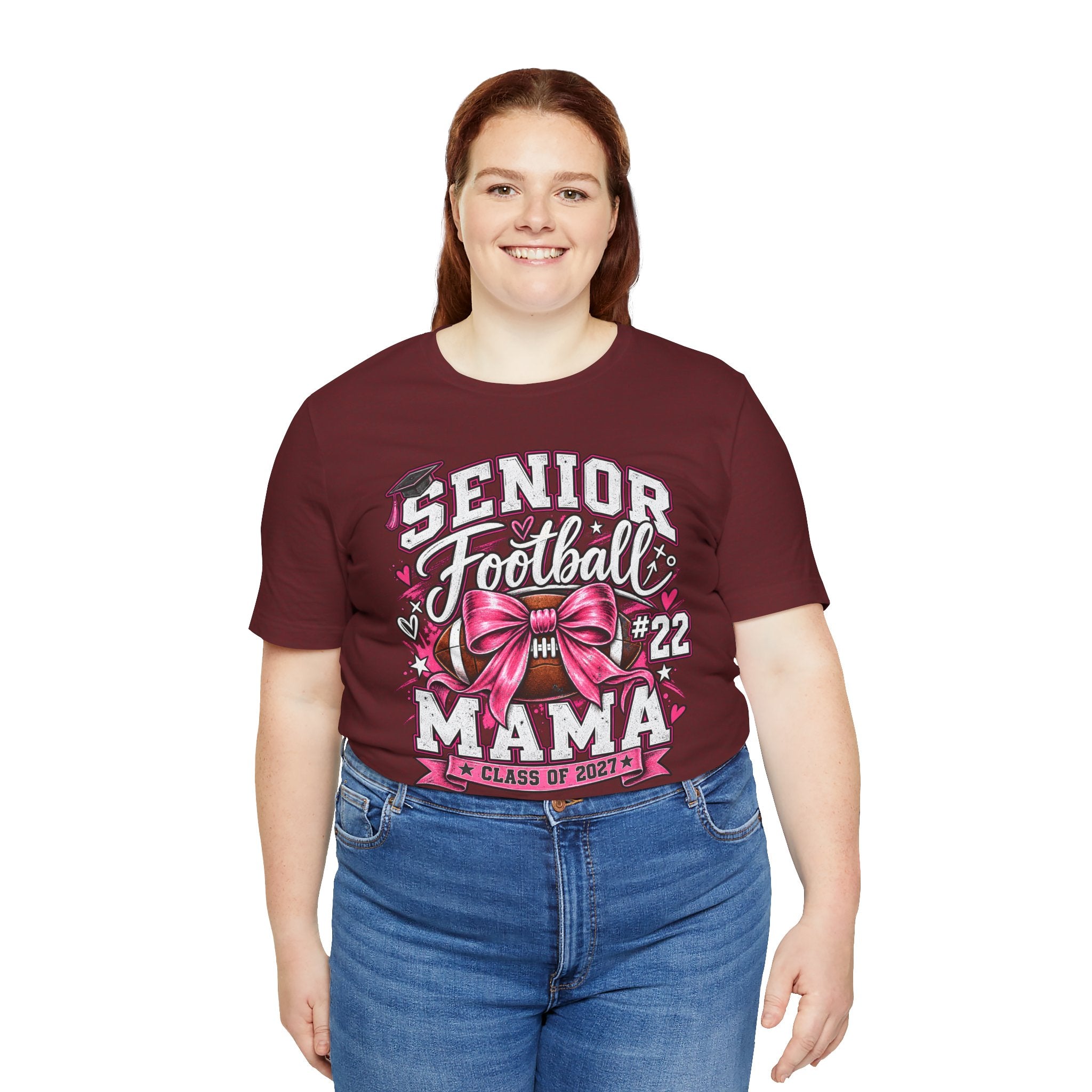 Football Mom Personalized Shirt Custom Player Name Number Helmet Game Day Tee