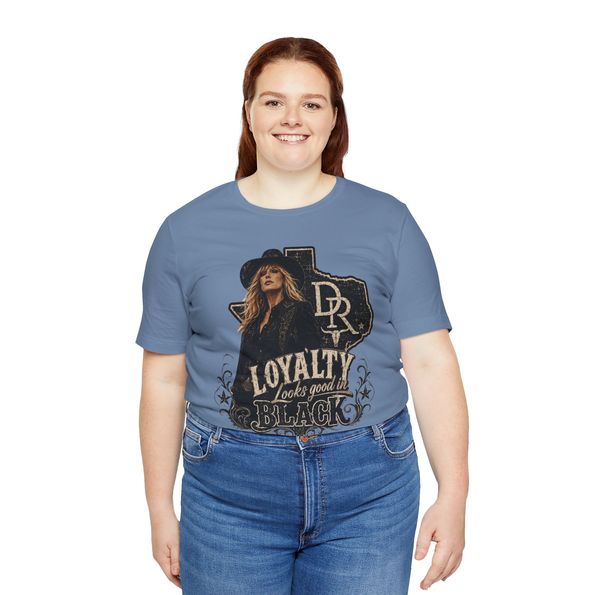 Beth Dutton|Loyalty Looks Good in Black Tee — Texas Country Music Graphic T-Shirt