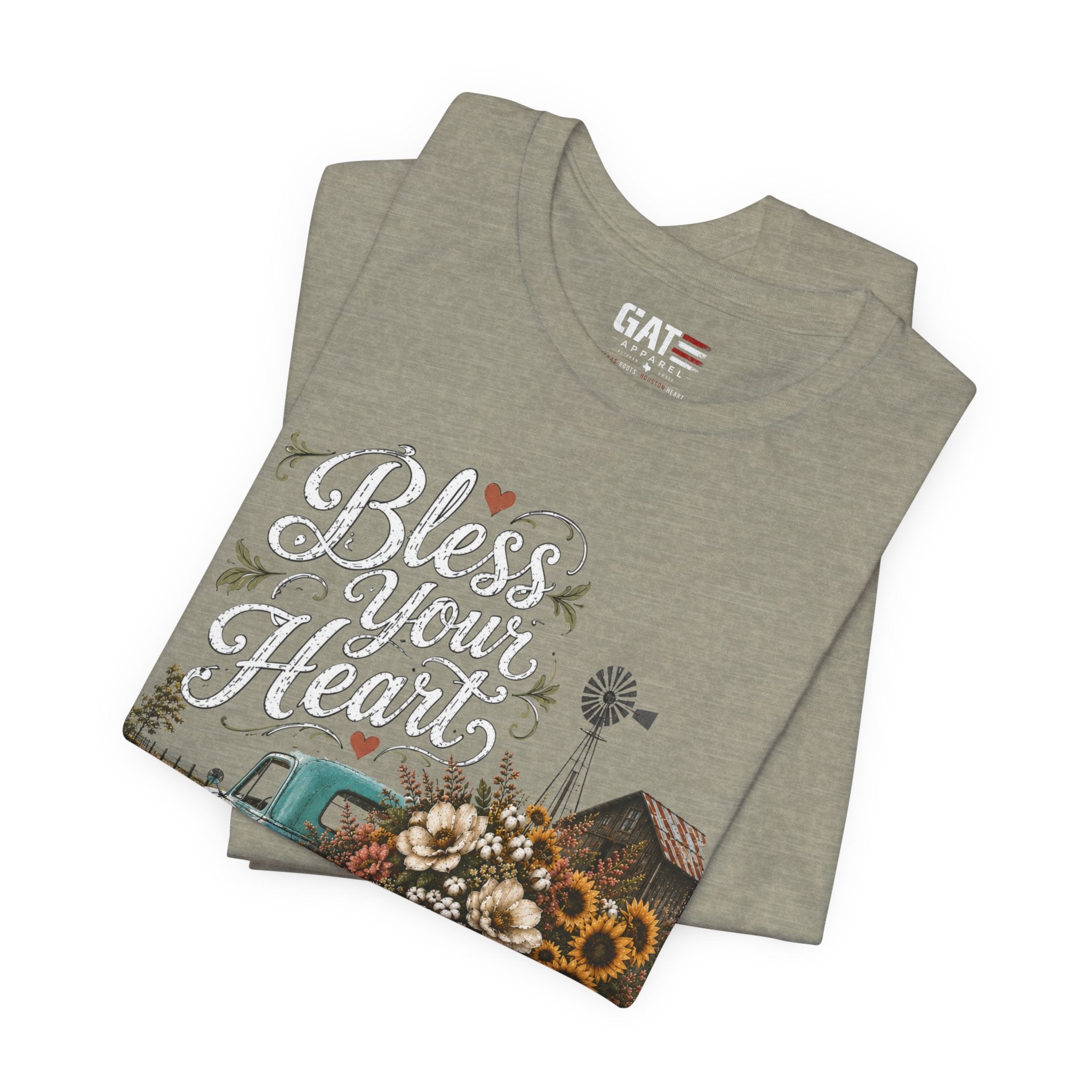 Funny Southern Shirt, Bless Your Heart Tee, Southern Humor Graphic Tee, Magnolia Floral Shirt, Country Girl Gift, Farmhouse Style Tee