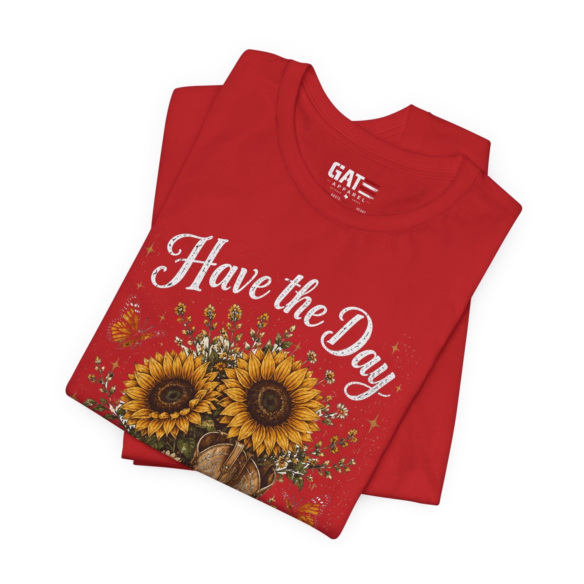 Have the Day You Deserve Sunflower Shirt, Funny Western Cowgirl Tee, Floral Cowboy Boot Shirt, Sarcastic Country Graphic Tee