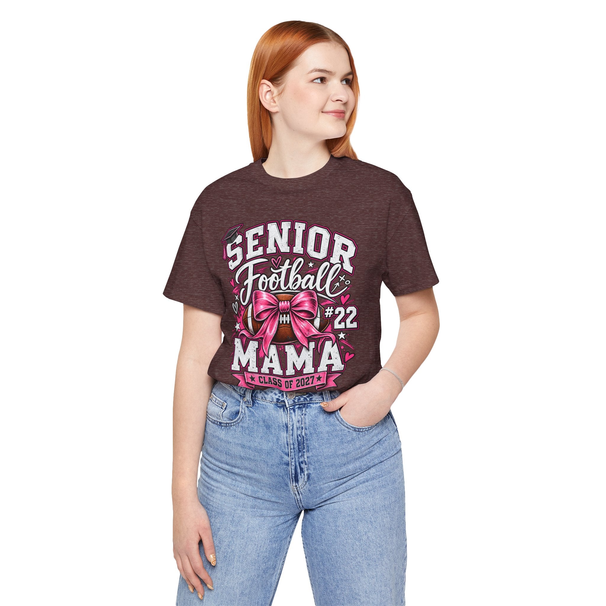 Football Mom Personalized Shirt Custom Player Name Number Helmet Game Day Tee