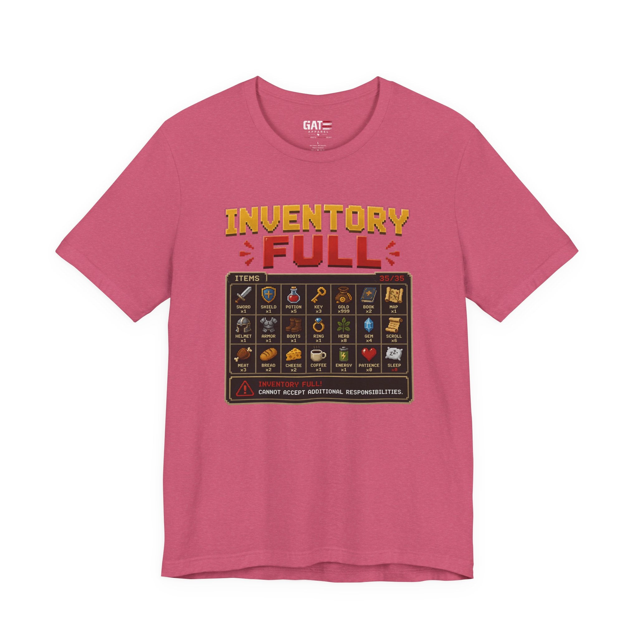 Inventory Full | Retro Gaming Shirt