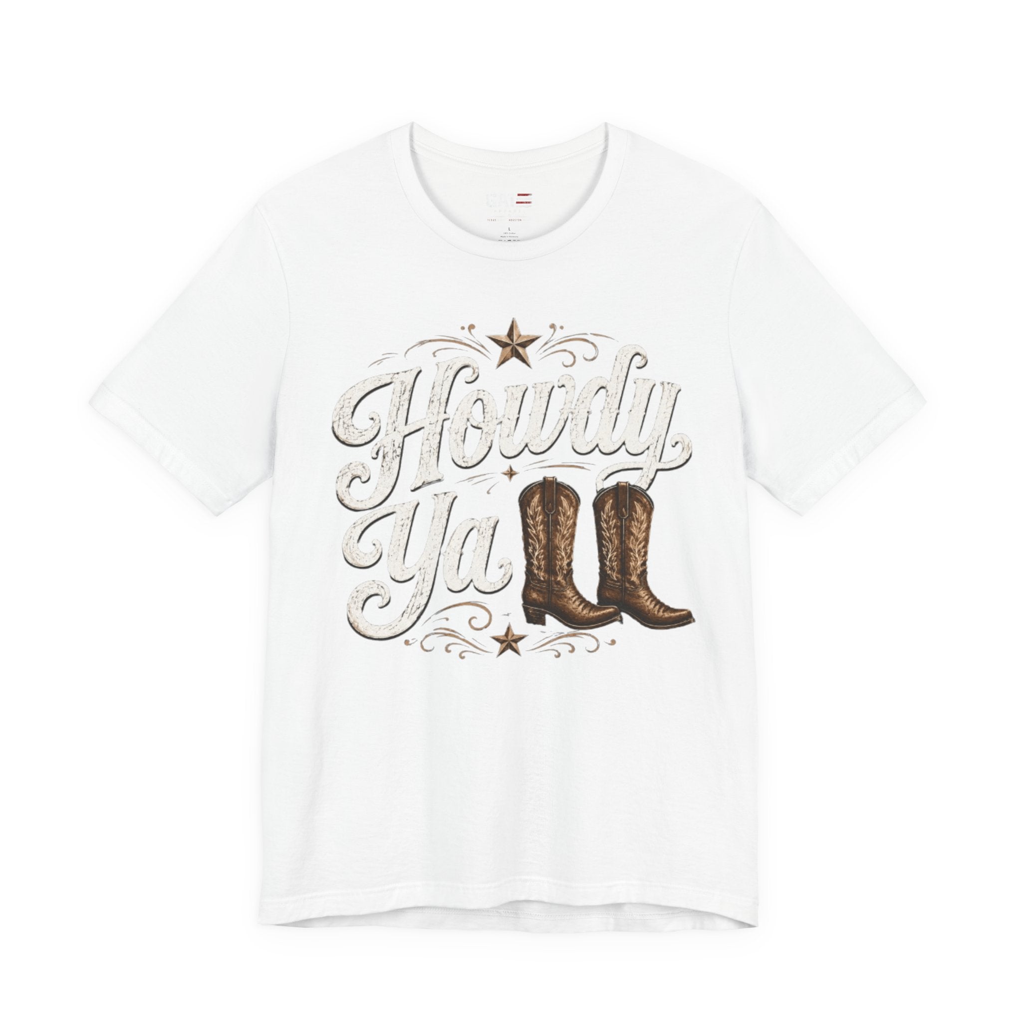 Howdy Ya Cowboy T‑Shirt – Western Boots Graphic Tee