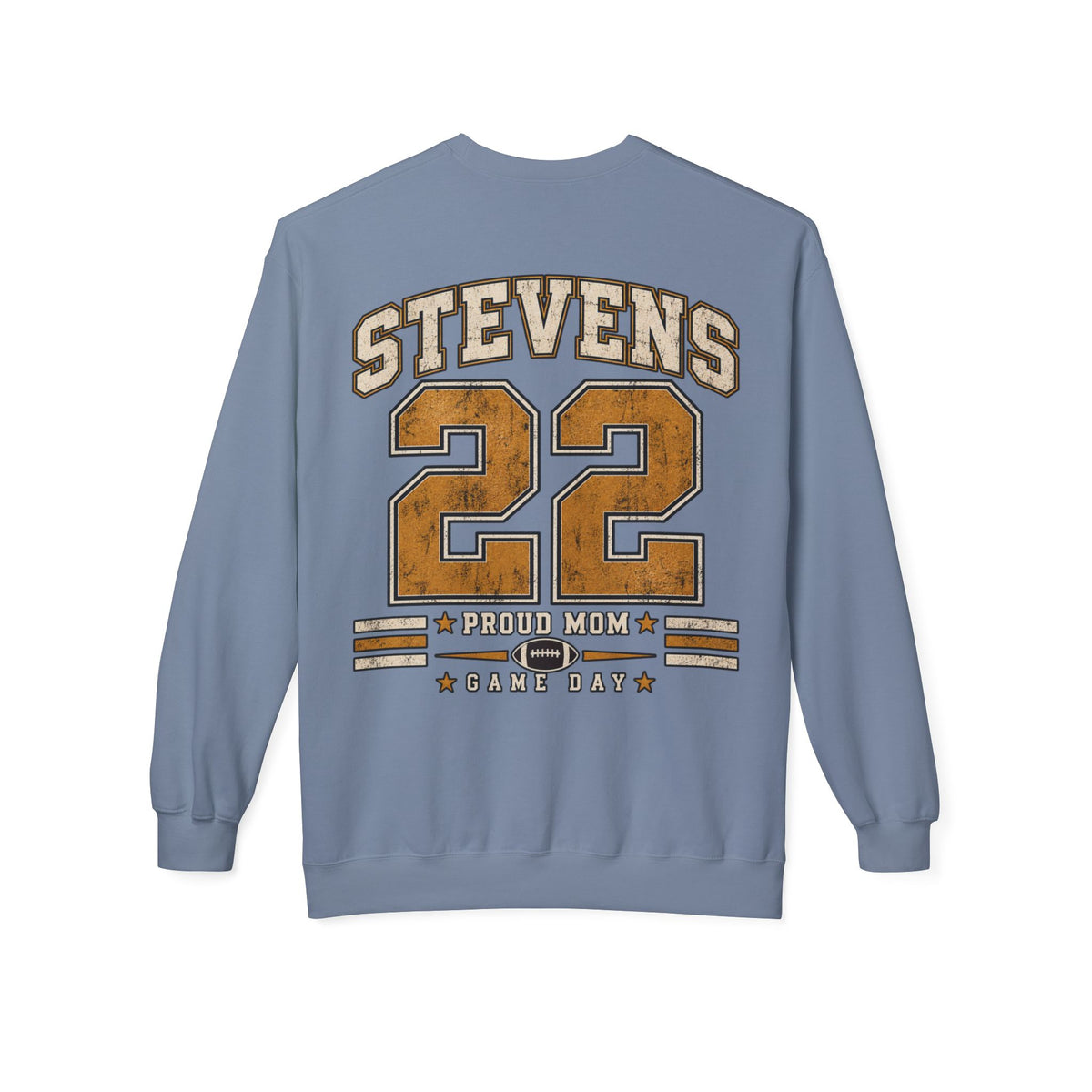 Personalized Football Mom Crewneck Sweatshirt | Custom Player Name & Number