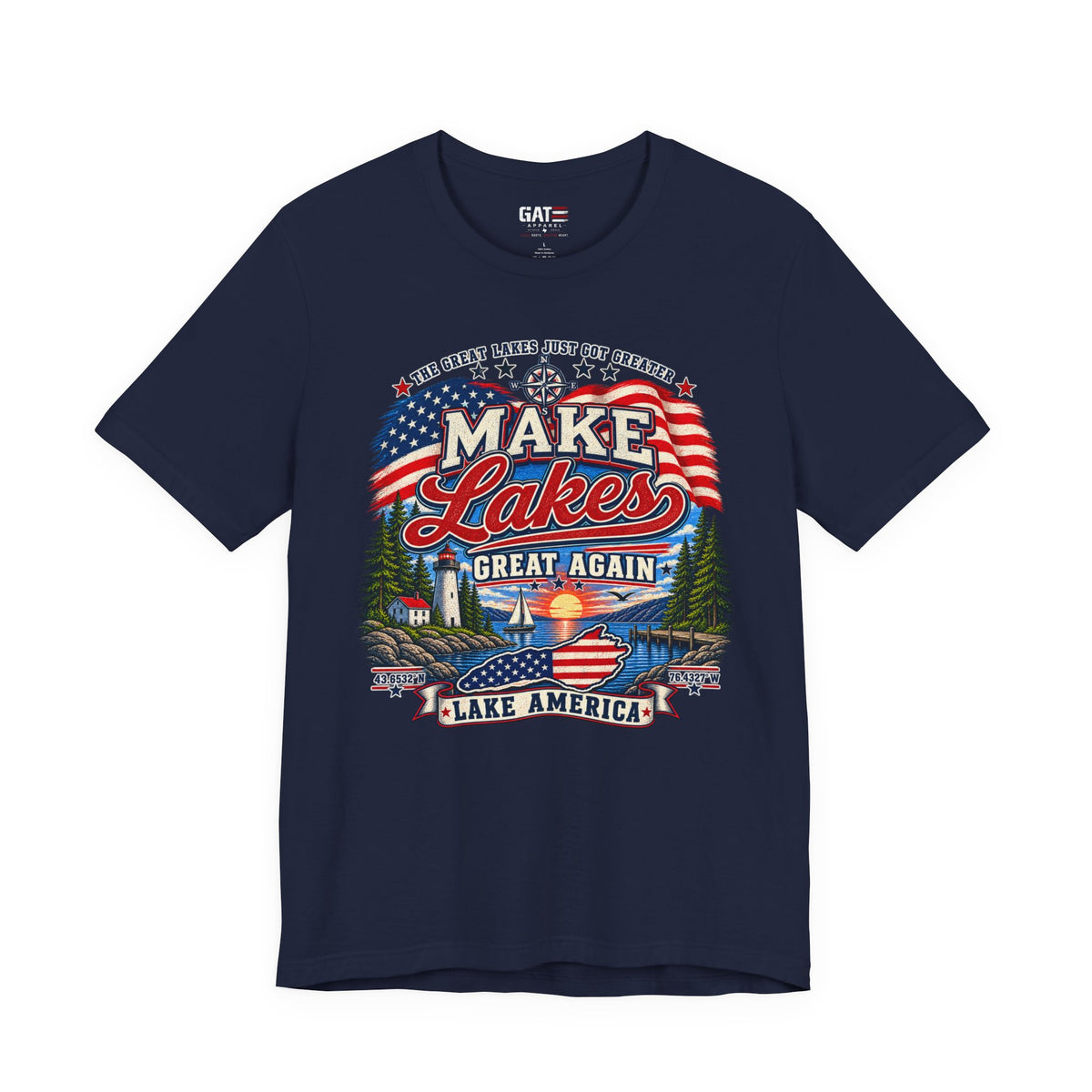 Make Lakes Great Again Shirt | Lake America Patriotic Tee