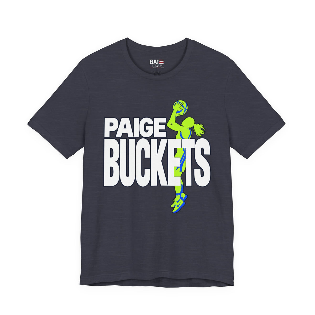 Paige Buckets player graphic shirt mockup
