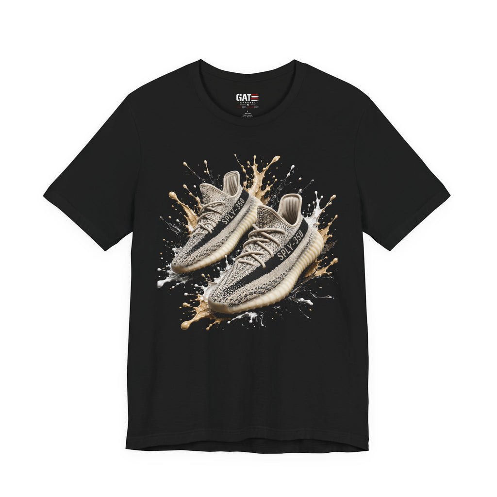 Sneaker Splash Tee — Graphic Running Shoe T‑Shirt