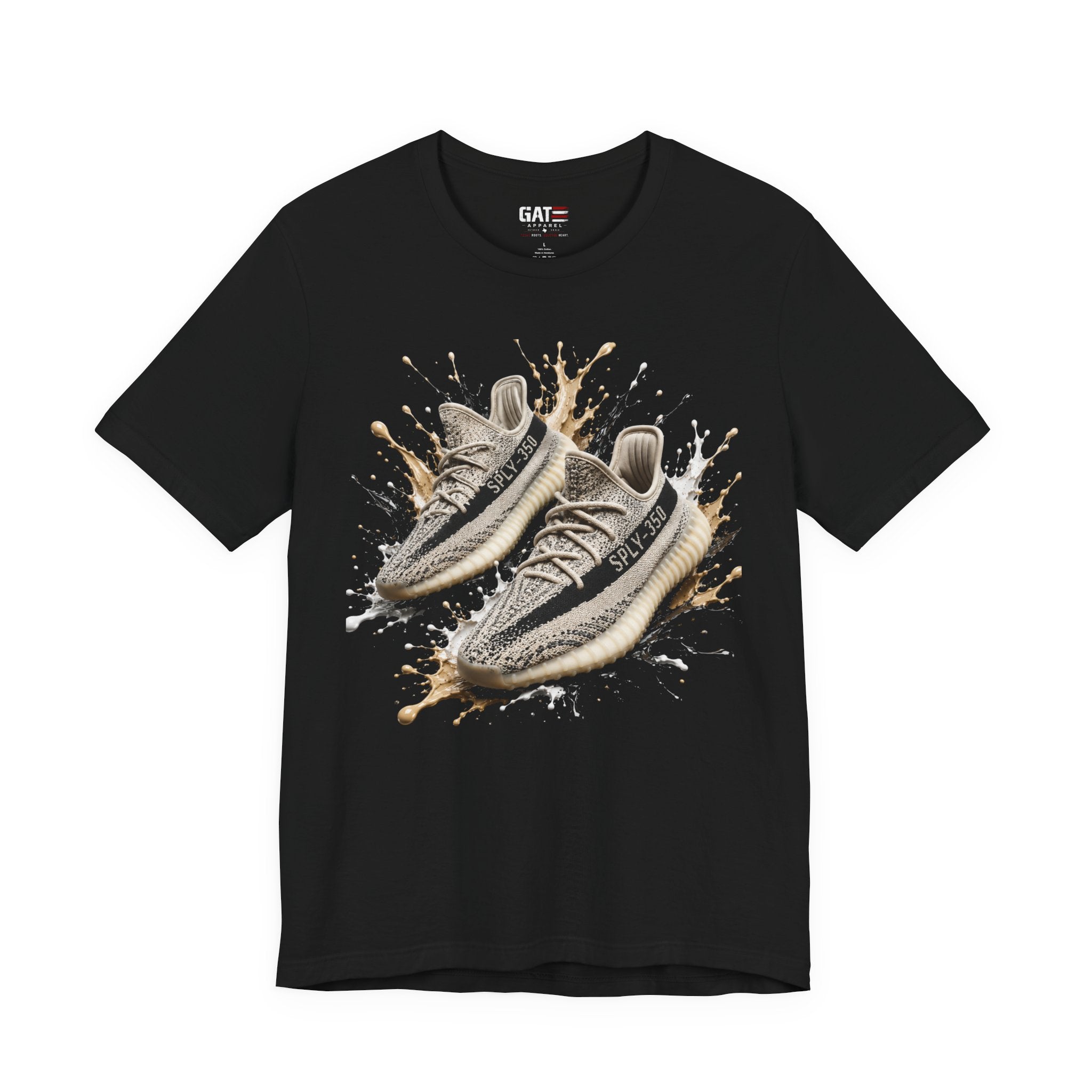 Sneaker Splash Tee — Graphic Running Shoe T‑Shirt
