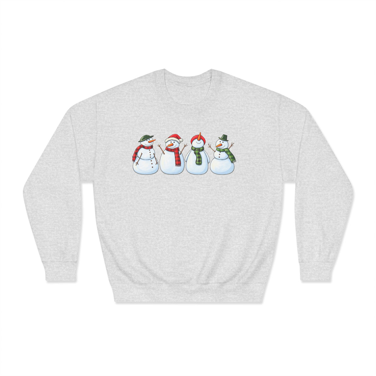 Snowman Crewneck Sweatshirt - product mockup view 4
