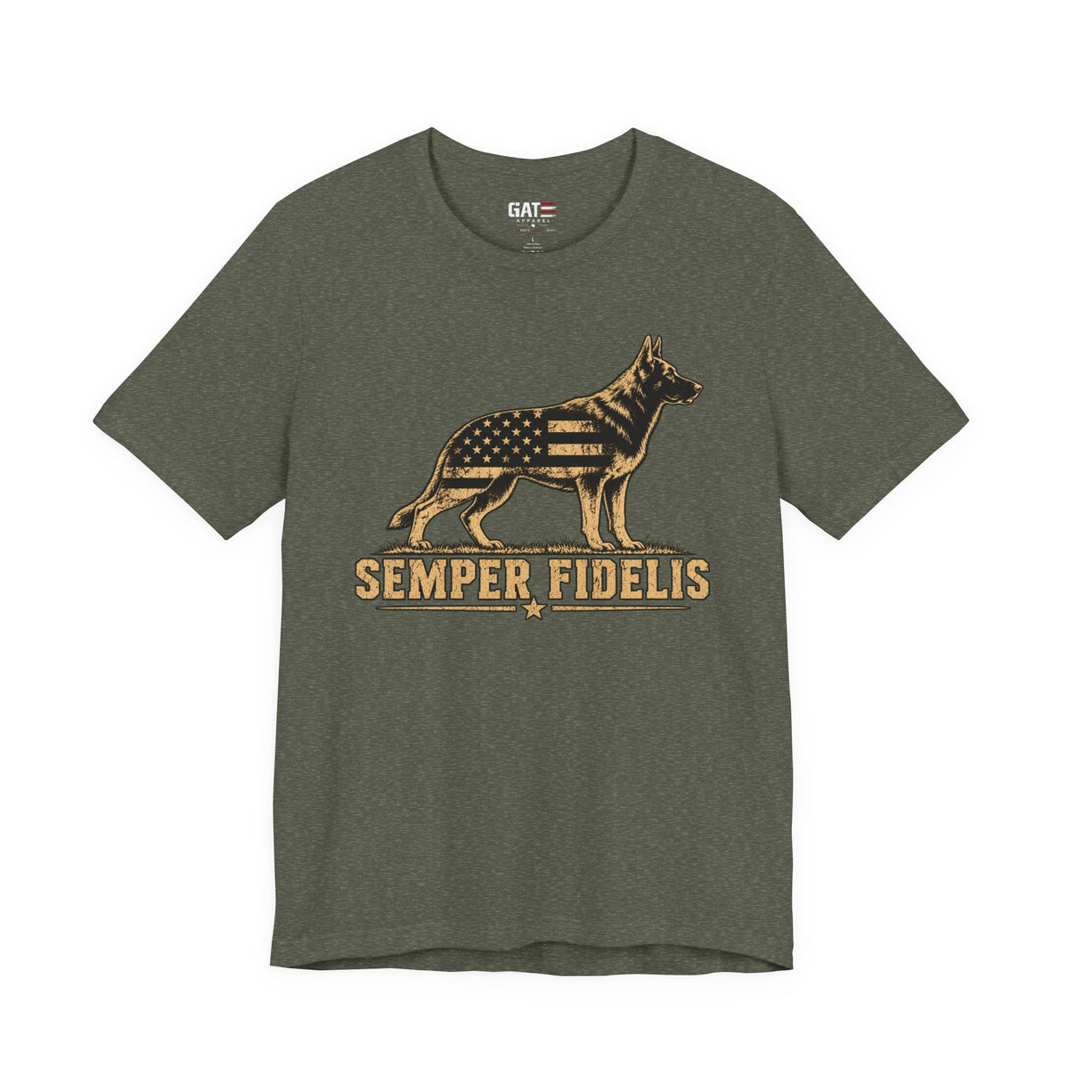 Semper Fidelis German Shepherd Shirt | Military K9 Tee
