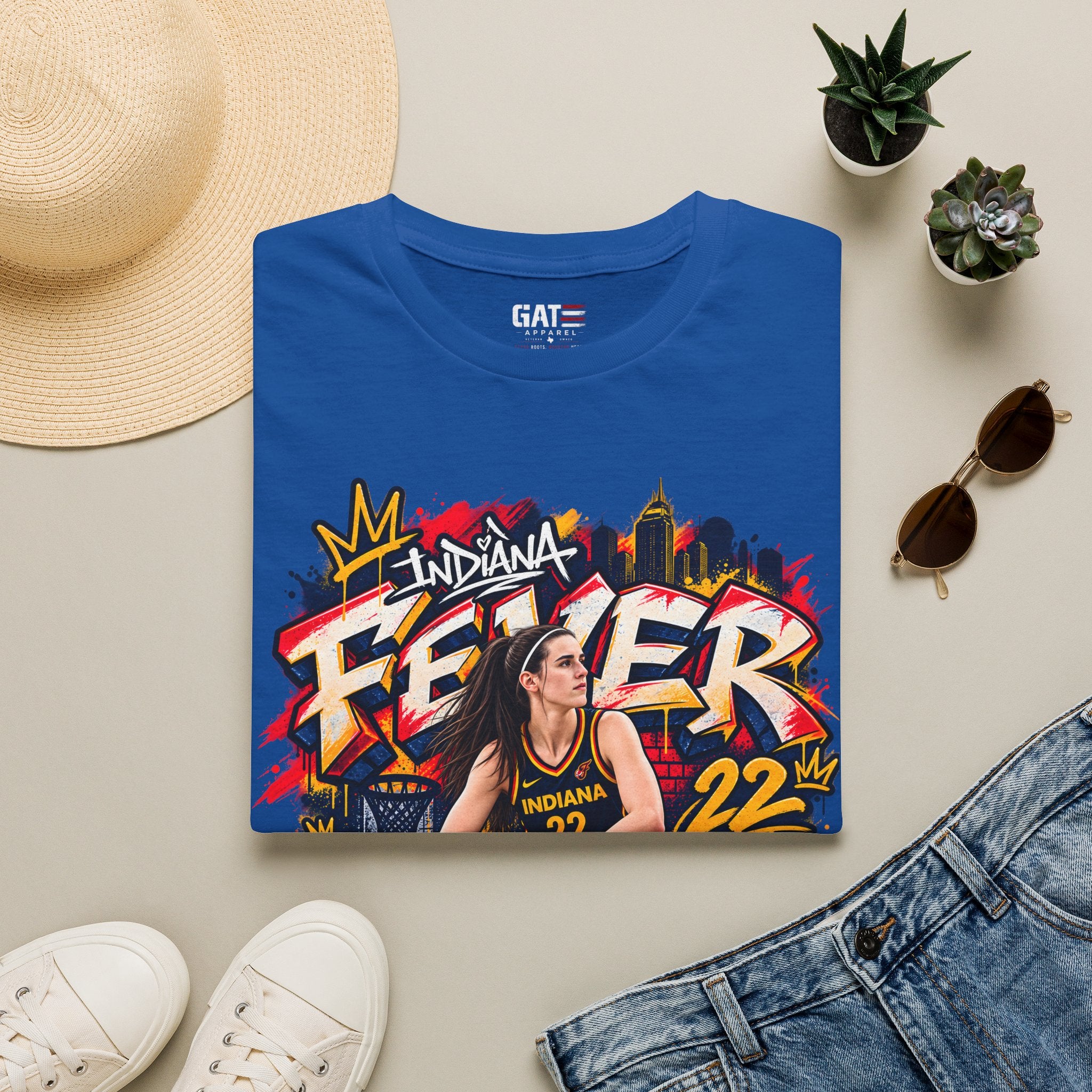 Caitlin Clark Indiana Fever WNBA Basketball Graphic T Shirt Women's Fan Tee