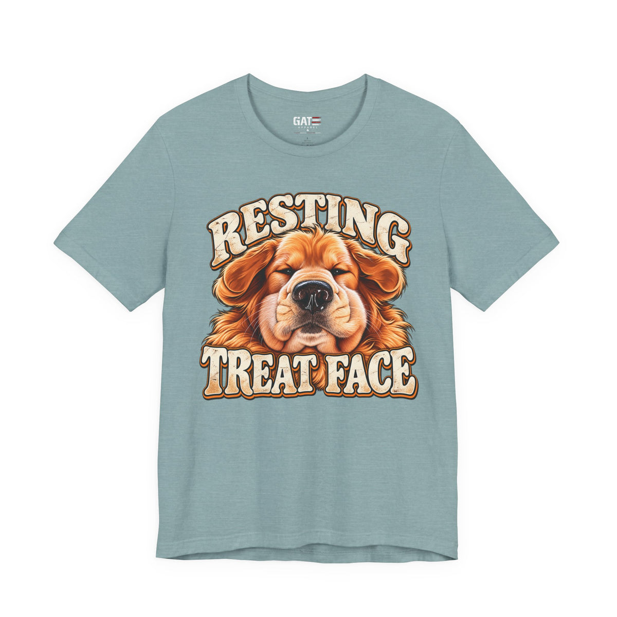 Resting Treat Face Dog T-Shirt — Funny Puppy Graphic Tee for Dog Lovers