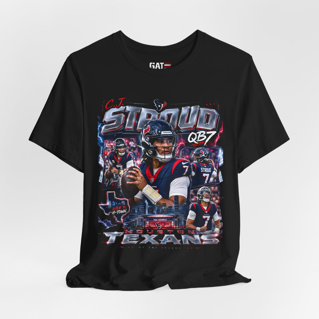 CJ Stroud Houston Texans Tee Retro Player Graphic T-Shirt
