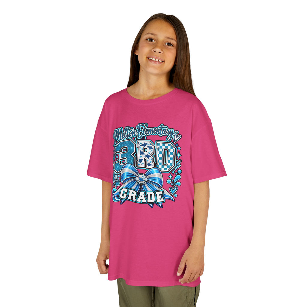Melton 3rd Grade Kids T‑Shirt — Ribbon Design