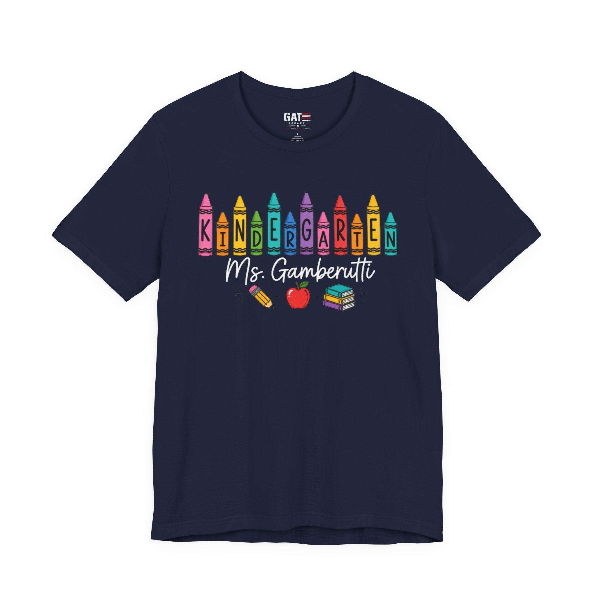 Customize Grade Level and Name Teacher Crayon Shirt